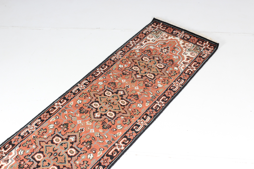 Hand Knotted Indo-Persian Heriz Style Carpet Runner