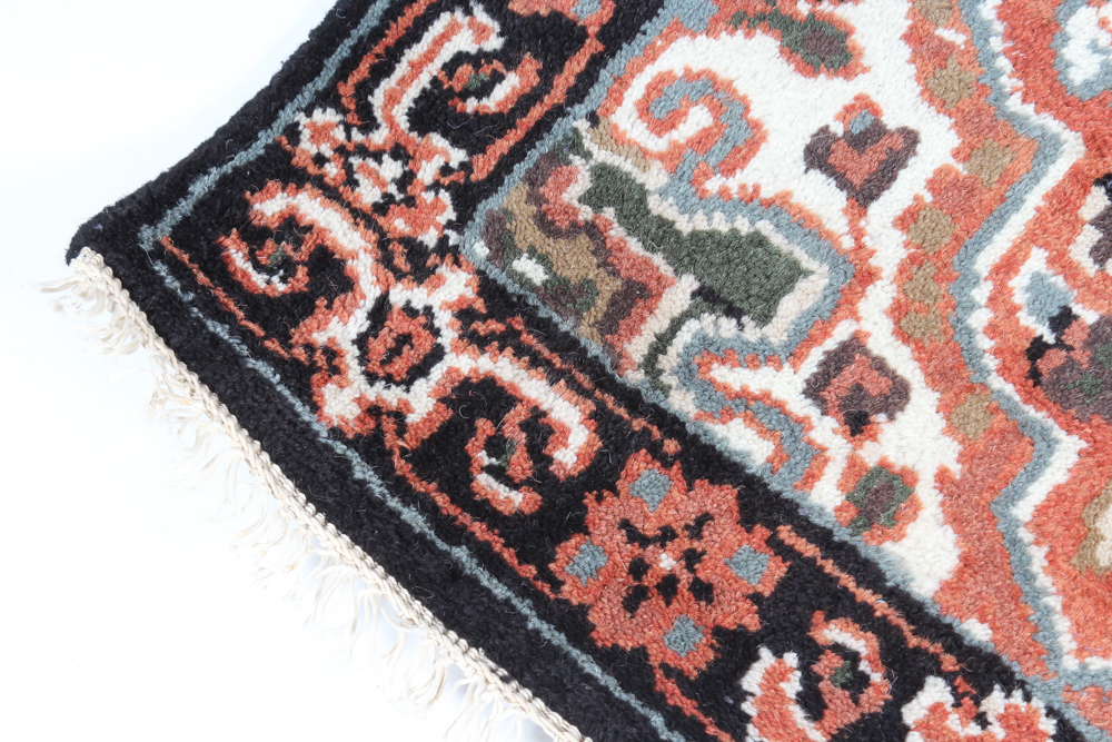 Hand Knotted Indo-Persian Heriz Style Carpet Runner