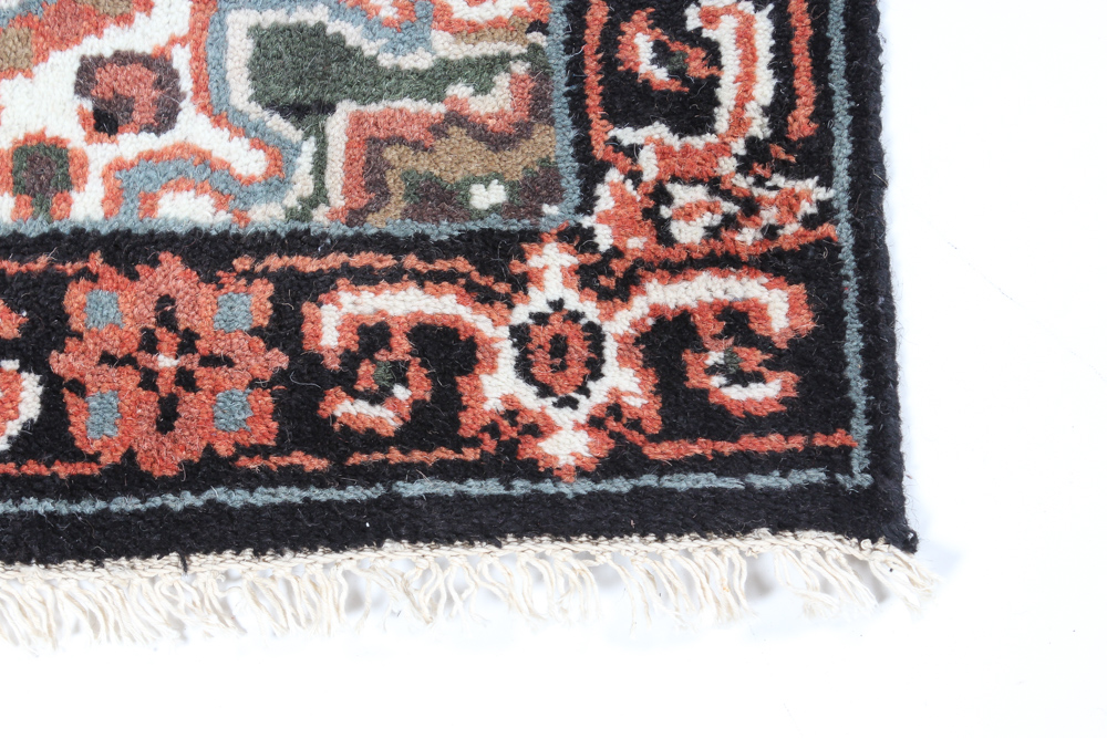 Hand Knotted Indo-Persian Heriz Style Carpet Runner