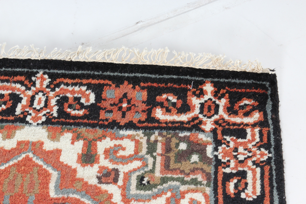 Hand Knotted Indo-Persian Heriz Style Carpet Runner
