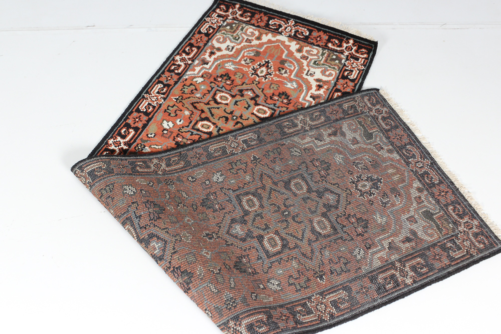 Hand Knotted Indo-Persian Heriz Style Carpet Runner