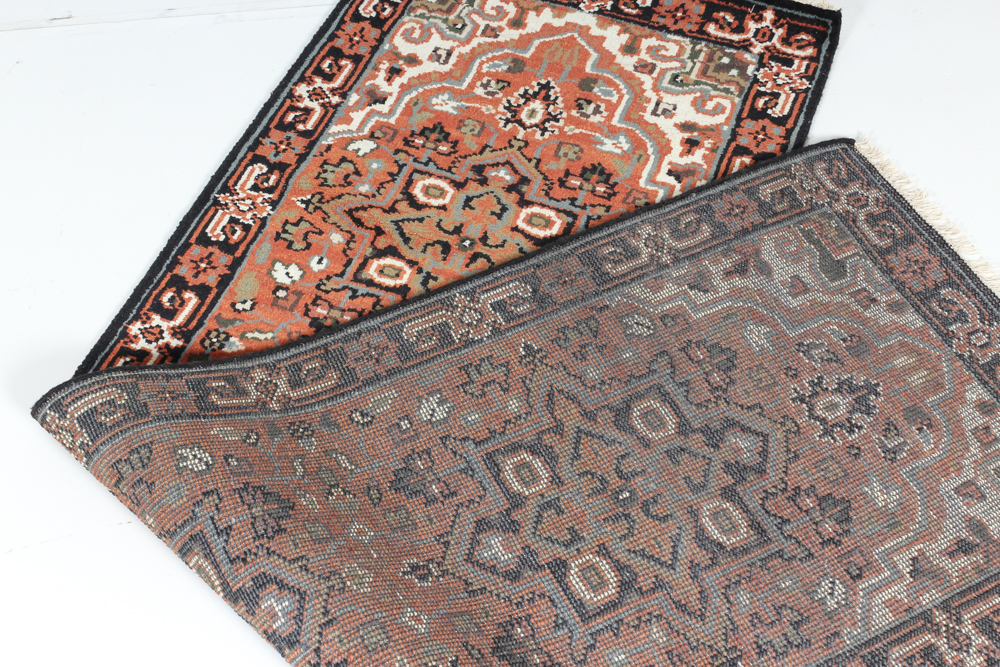 Hand Knotted Indo-Persian Heriz Style Carpet Runner