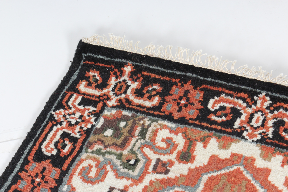Hand Knotted Indo-Persian Heriz Style Carpet Runner