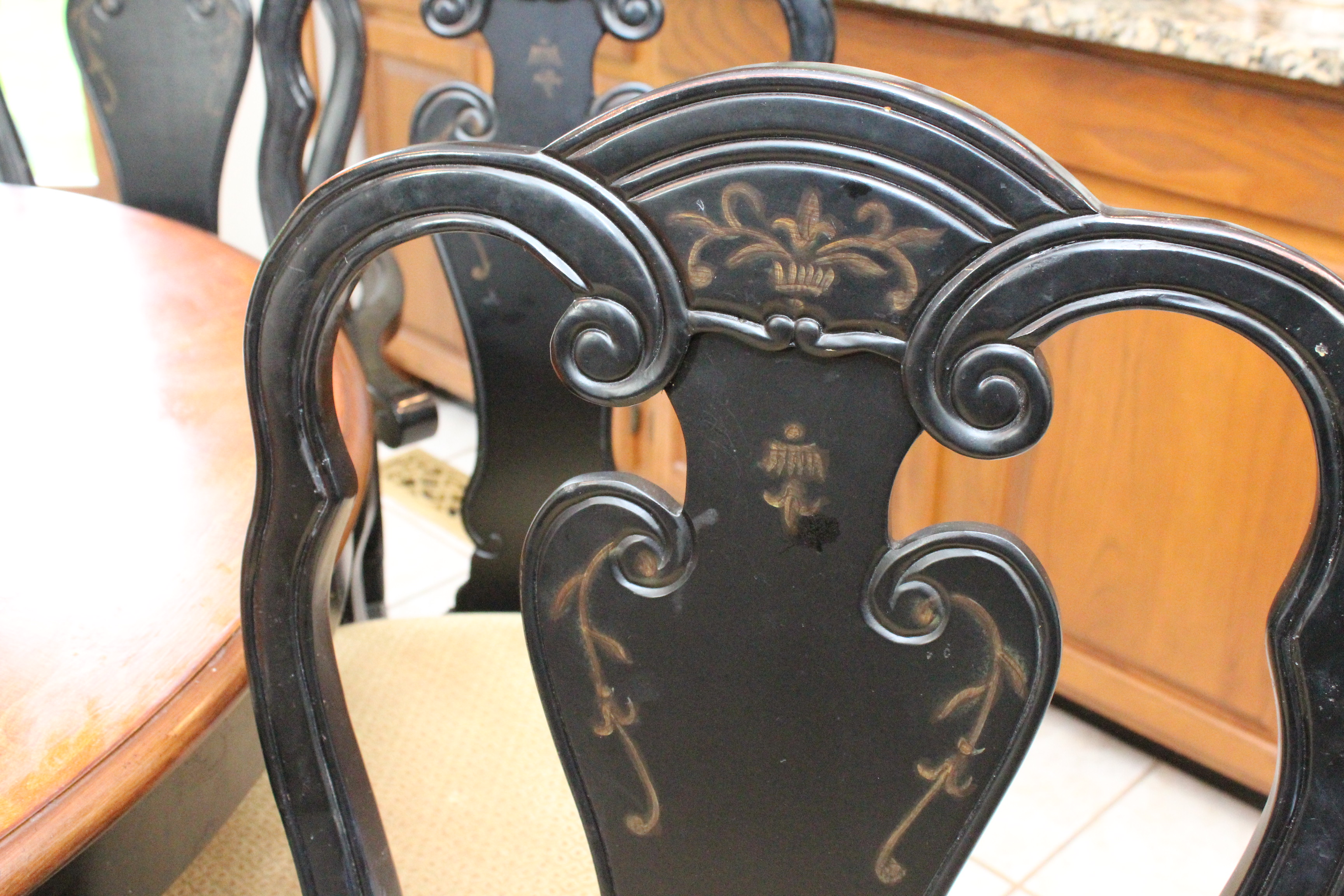 Round Leaf Wooden Table and Chairs by A.R.T. Furniture