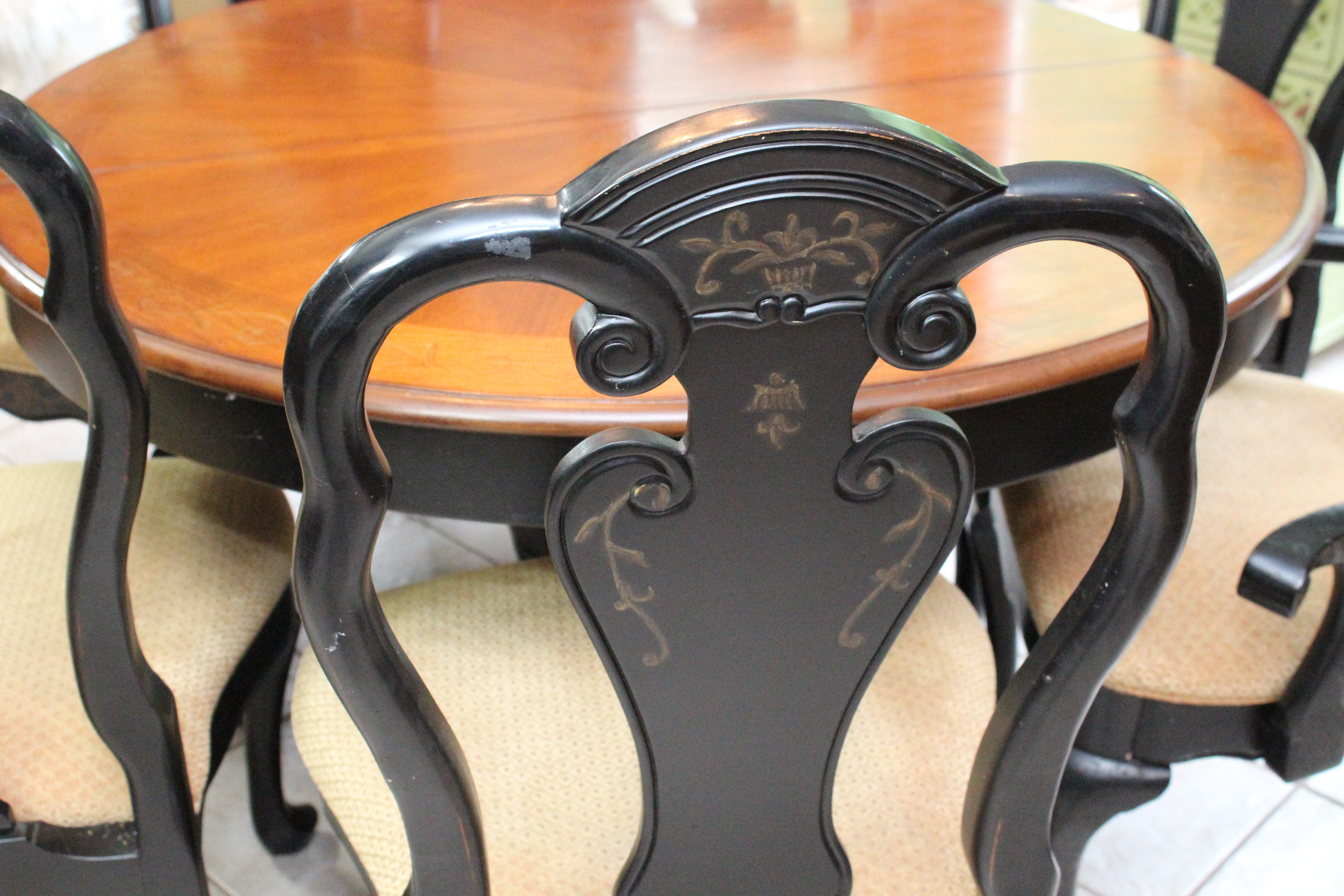 Round Leaf Wooden Table and Chairs by A.R.T. Furniture