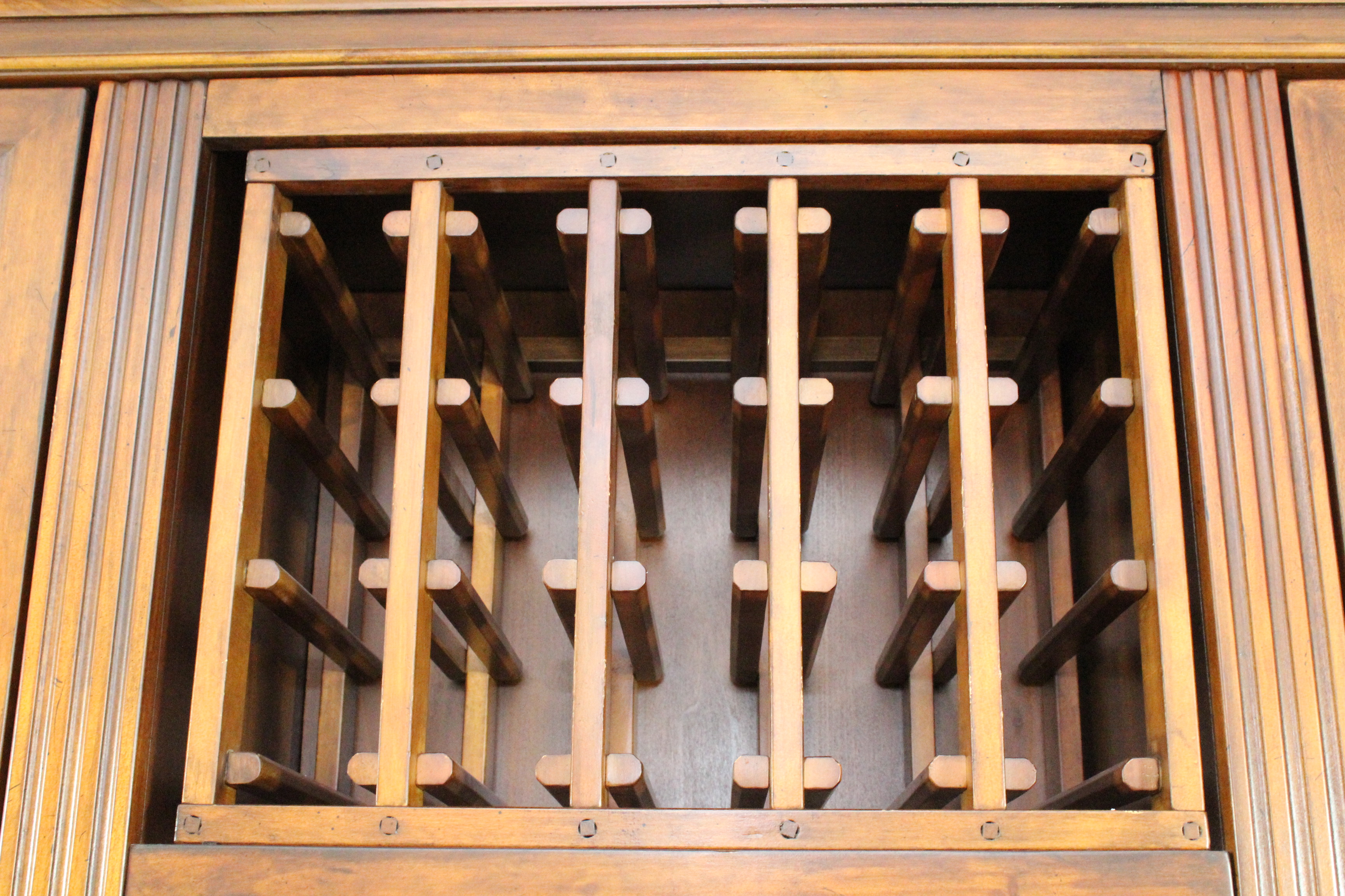 Walnut Stained China Cabinet and Buffet
