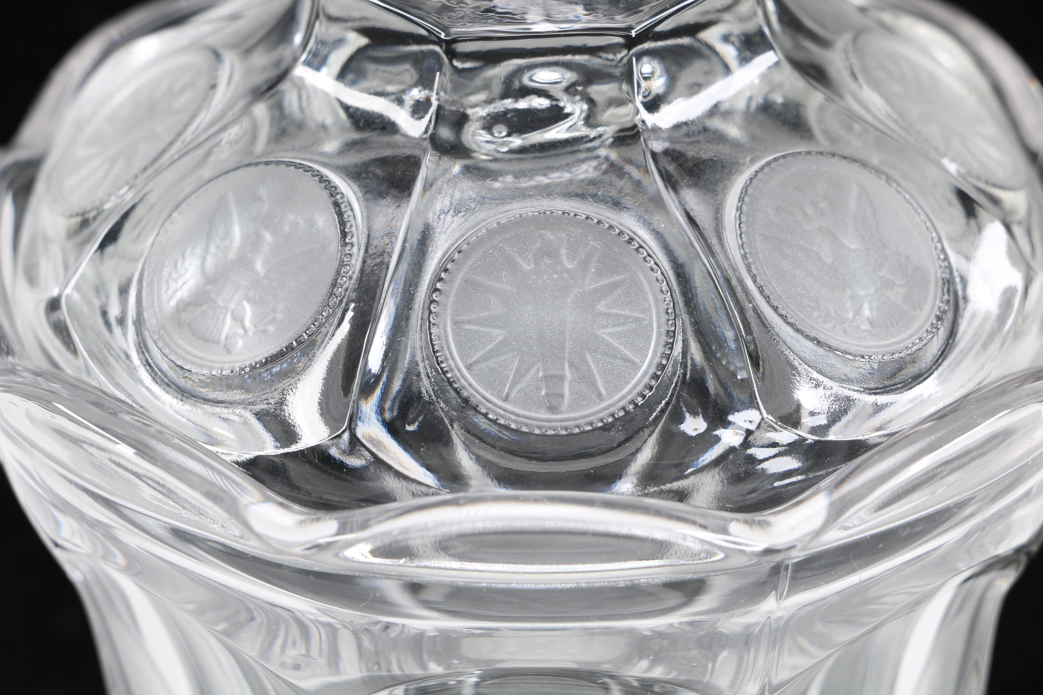 Fostoria "Coin Glass Clear" Footed Urn with Lid