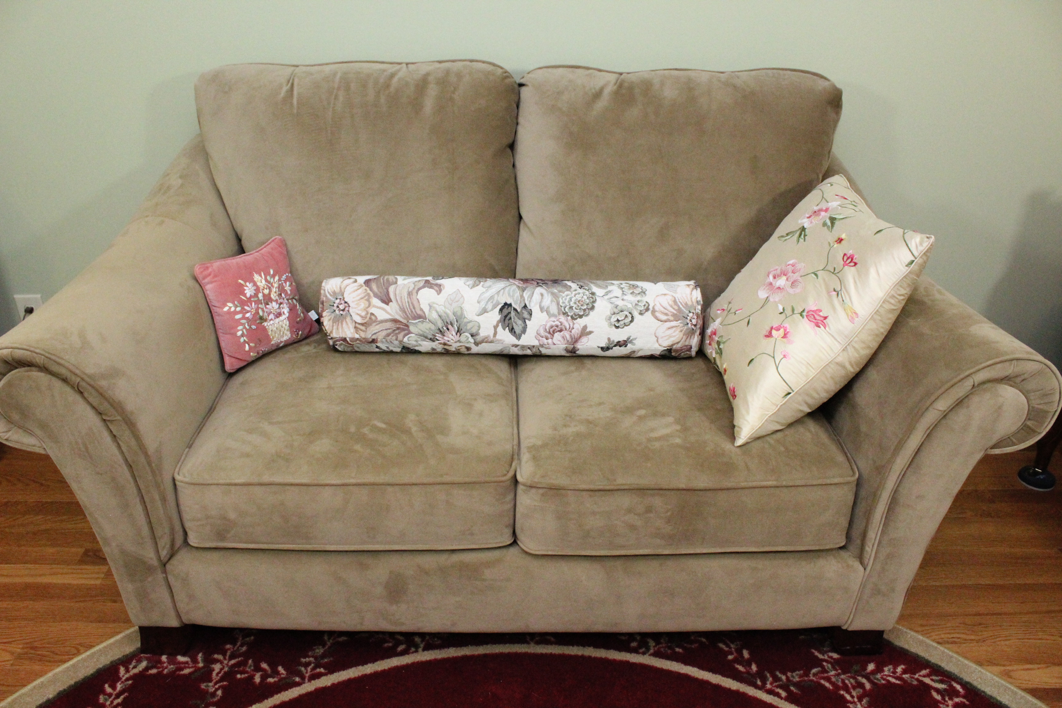 Suede Love Seat Sofa