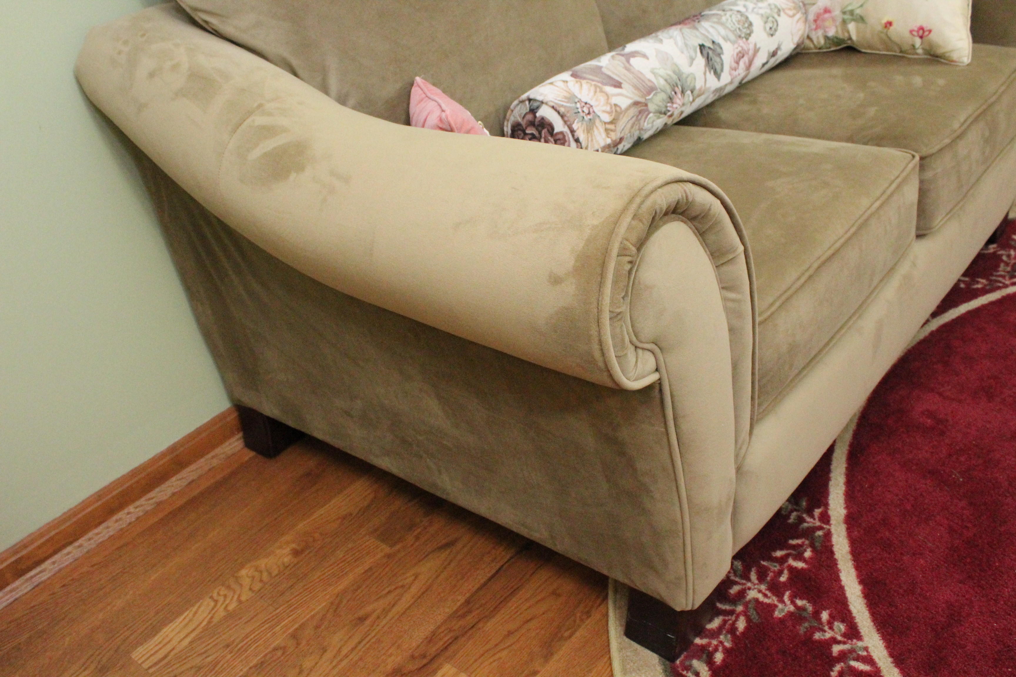 Suede Love Seat Sofa