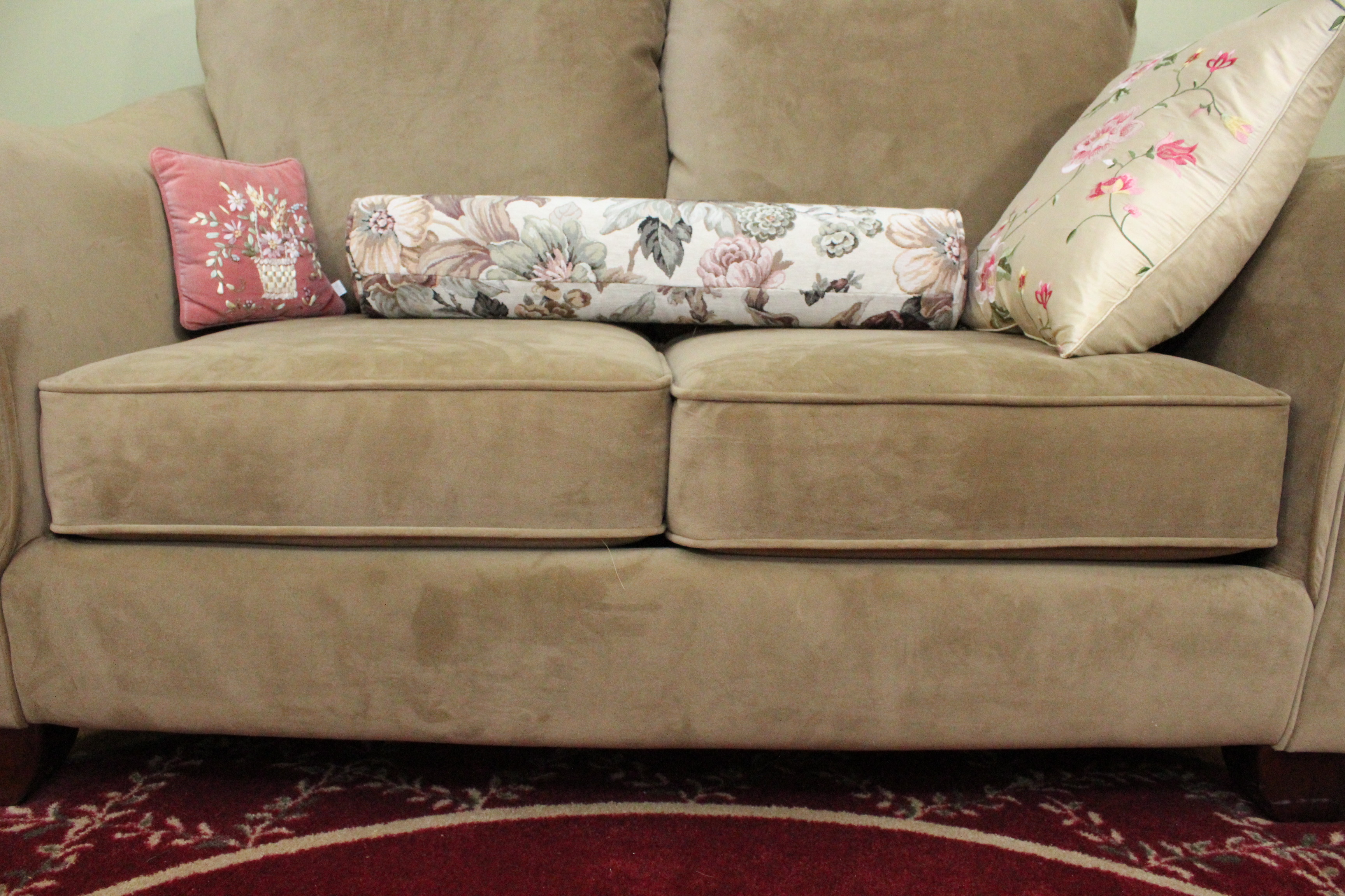 Suede Love Seat Sofa