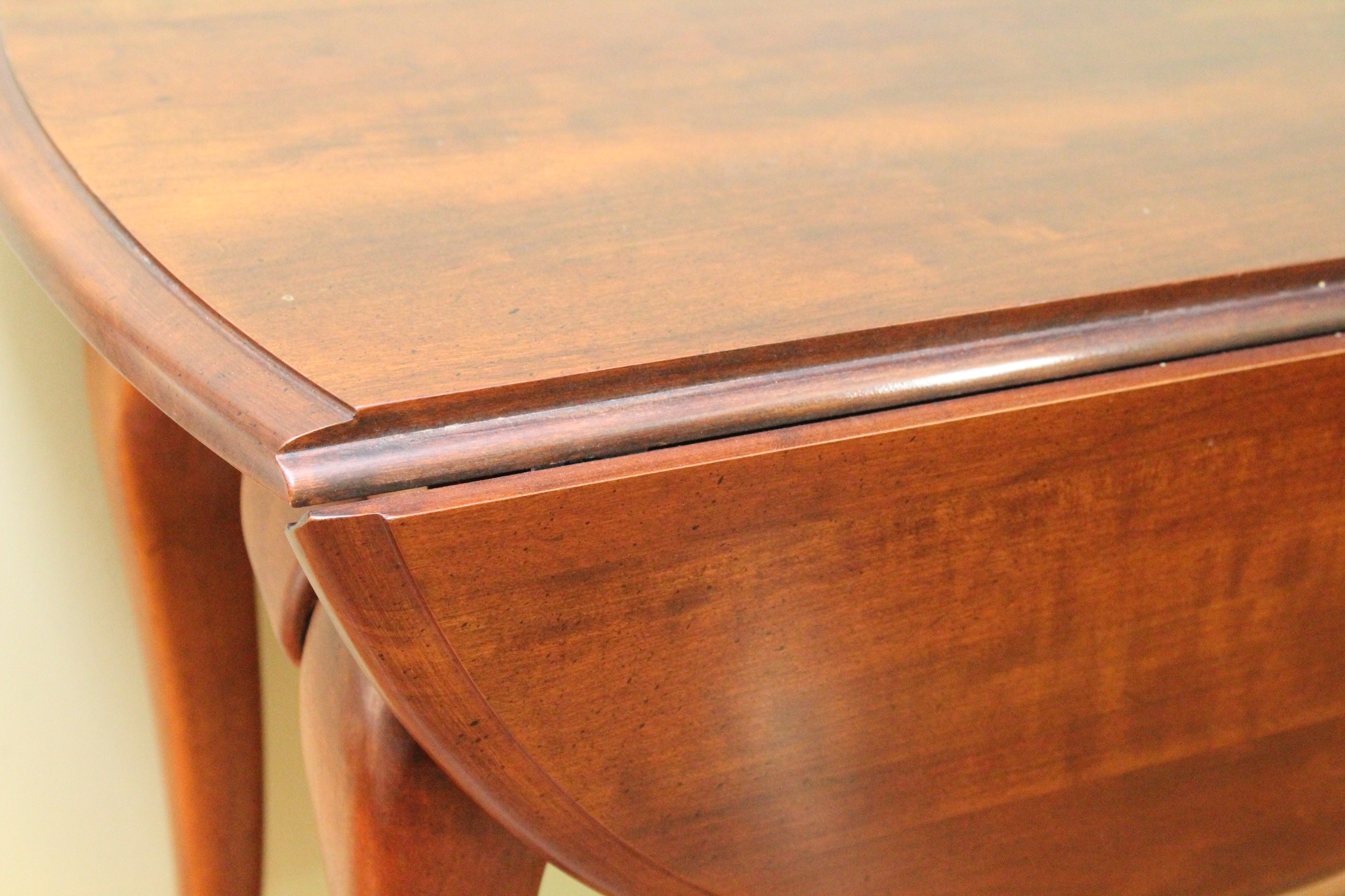 Queen Anne Style Coffee Table and Matching Drop Leaf Side Table