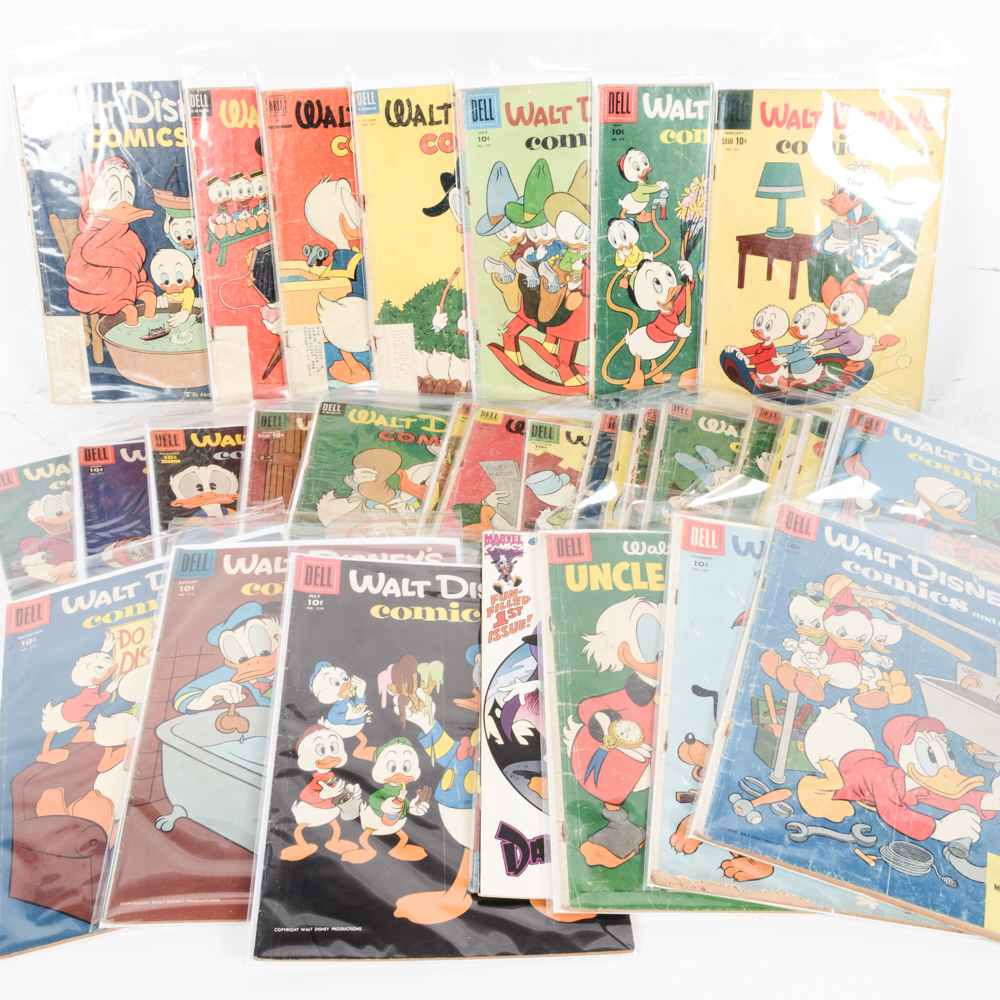 Mid 20th Century Collection of Disney Comic Books