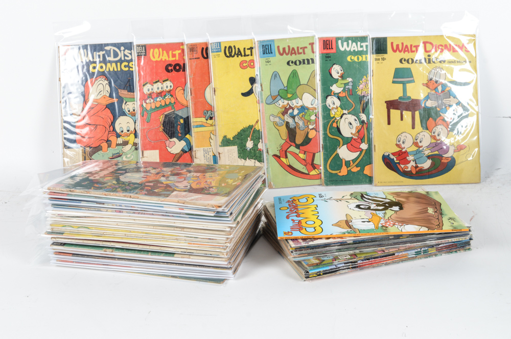 Mid 20th Century Collection of Disney Comic Books