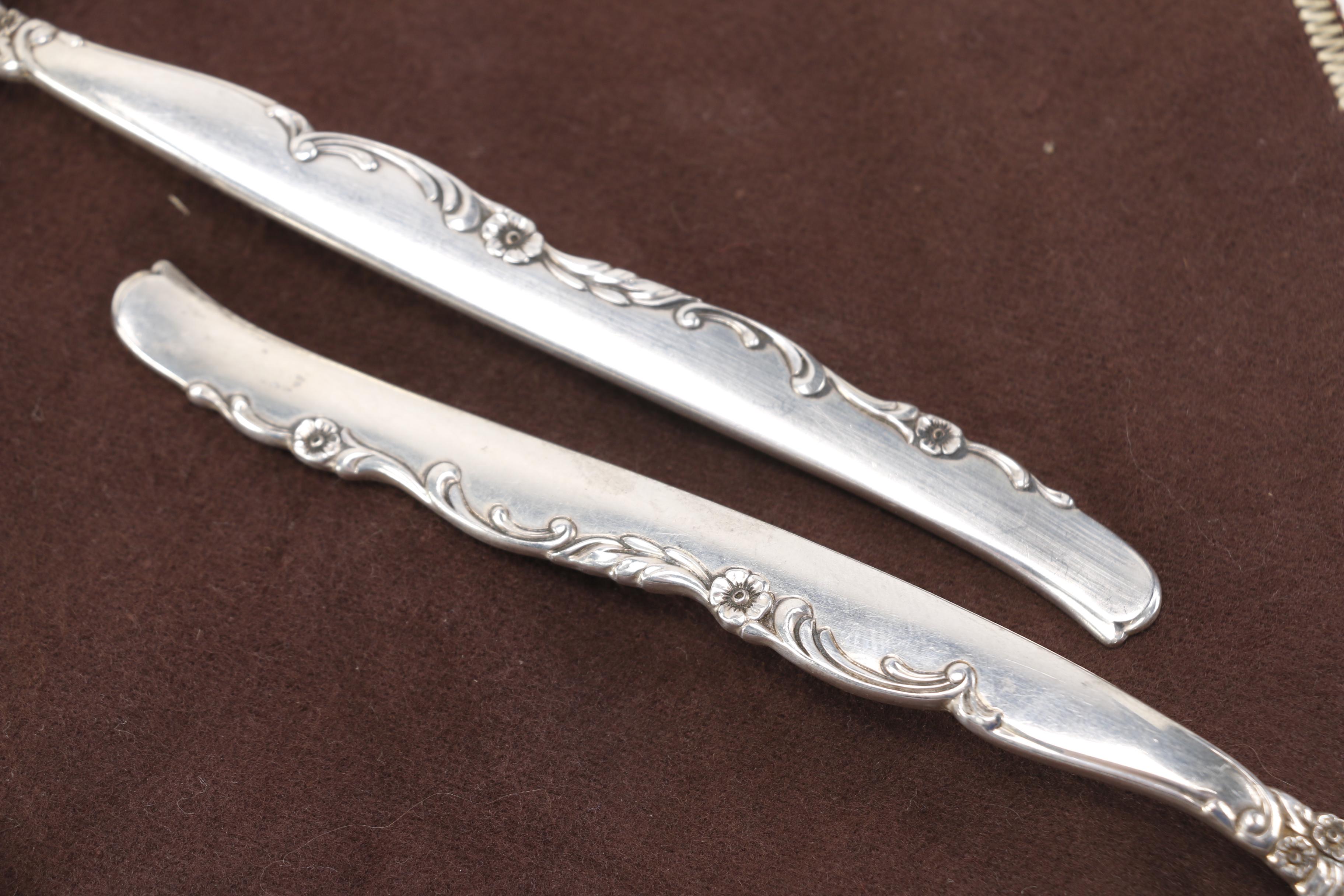 Oneida "Flower Lane" Sterling Silver Flatware Set