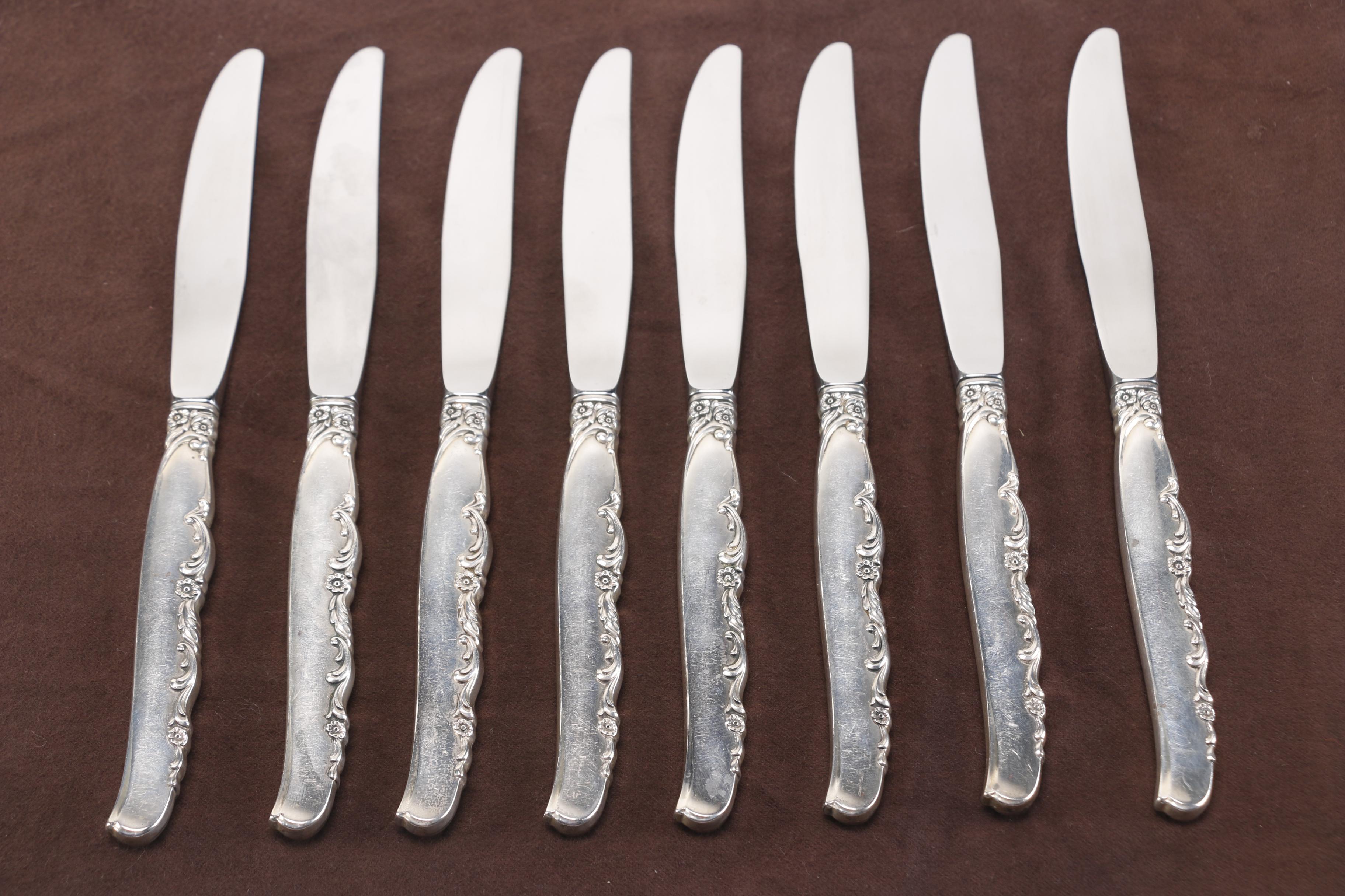 Oneida "Flower Lane" Sterling Silver Flatware Set