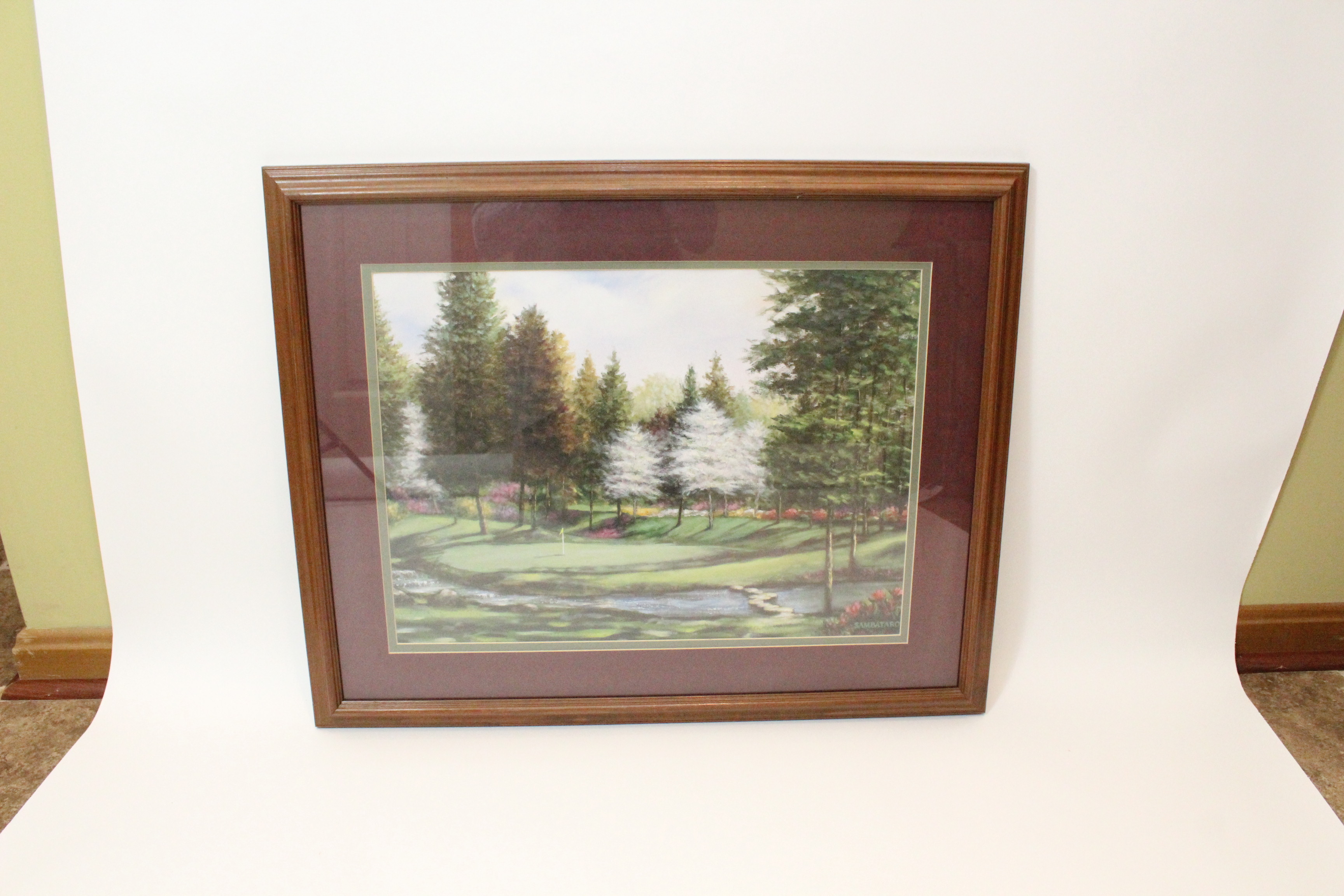 Joe Sambataro Offset Lithograph "Par 3 By The Stream"