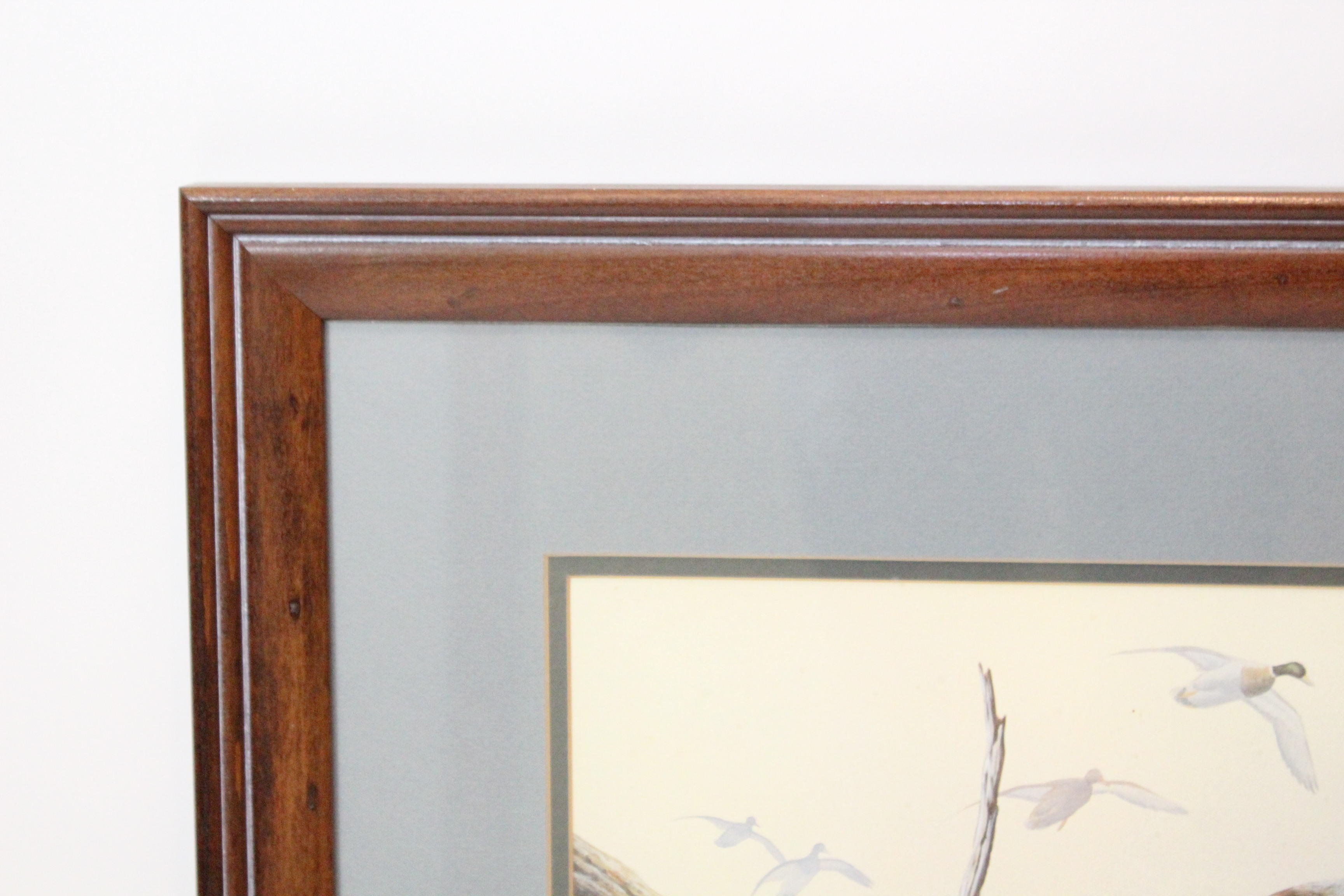 Signed Dave Chapple Limited Edition Watercolor "Autumn Mist - Mallards"