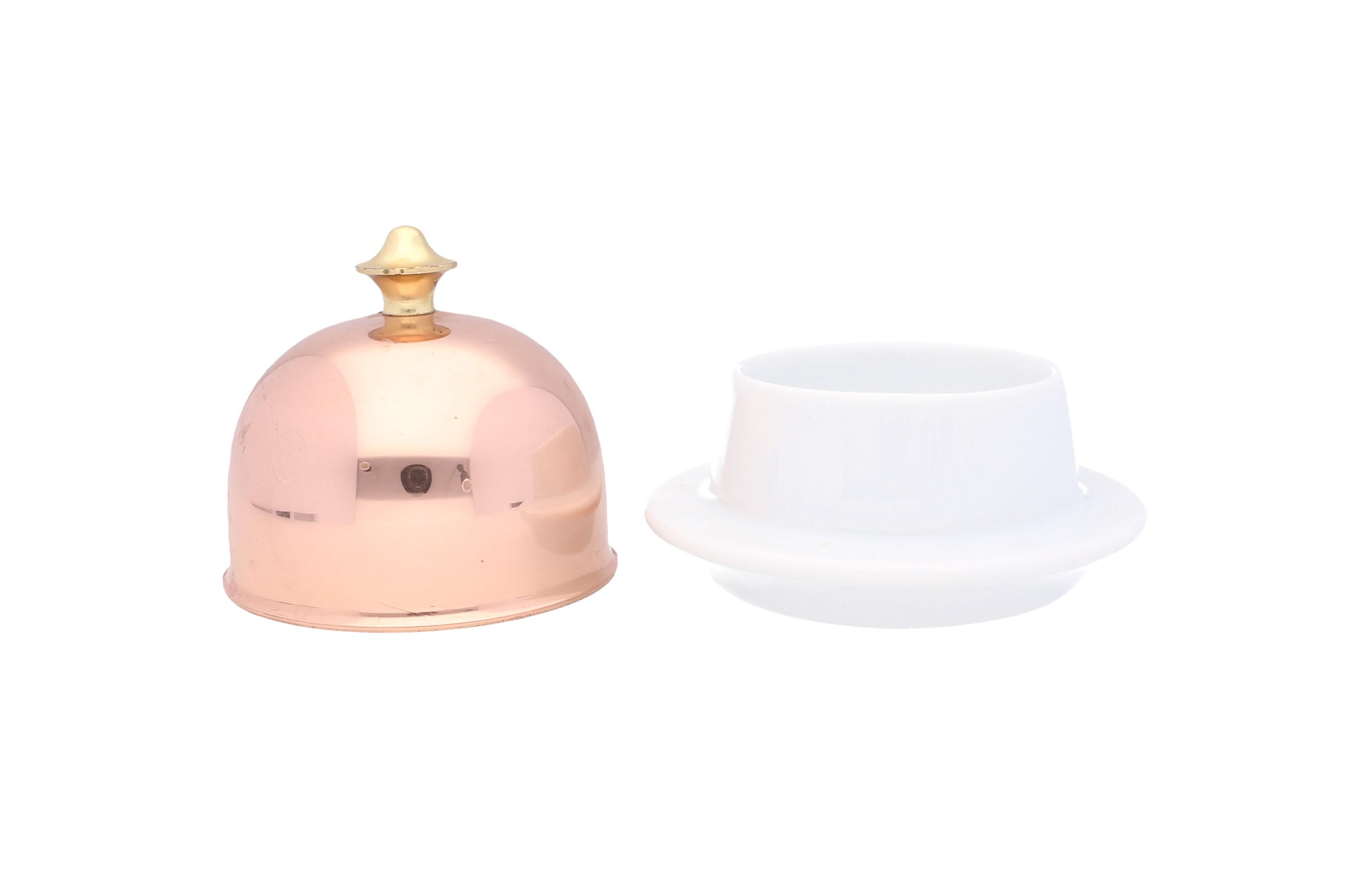 French Butter Pat Dish With Lid