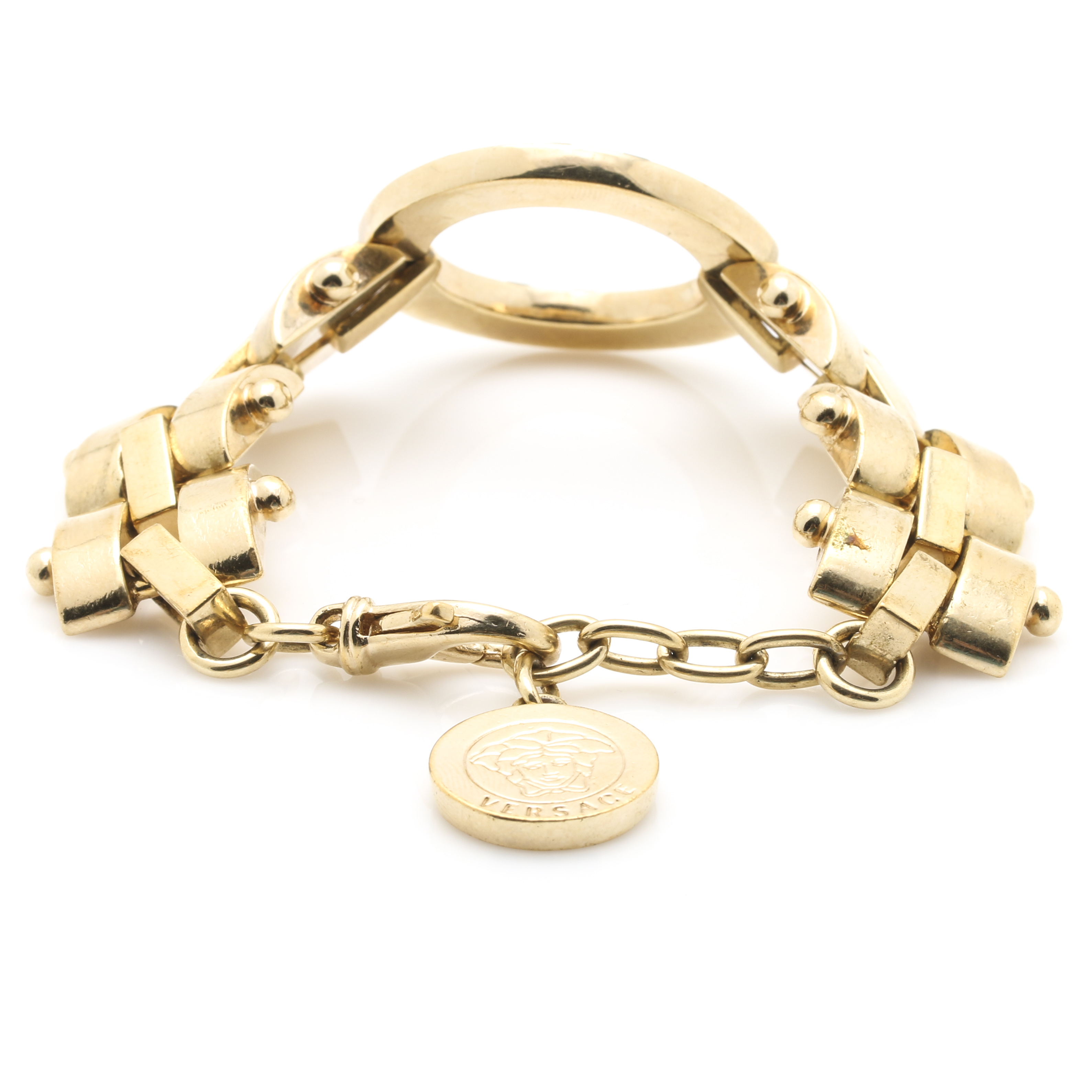 Versace Gold Tone and Glass Demi Parure