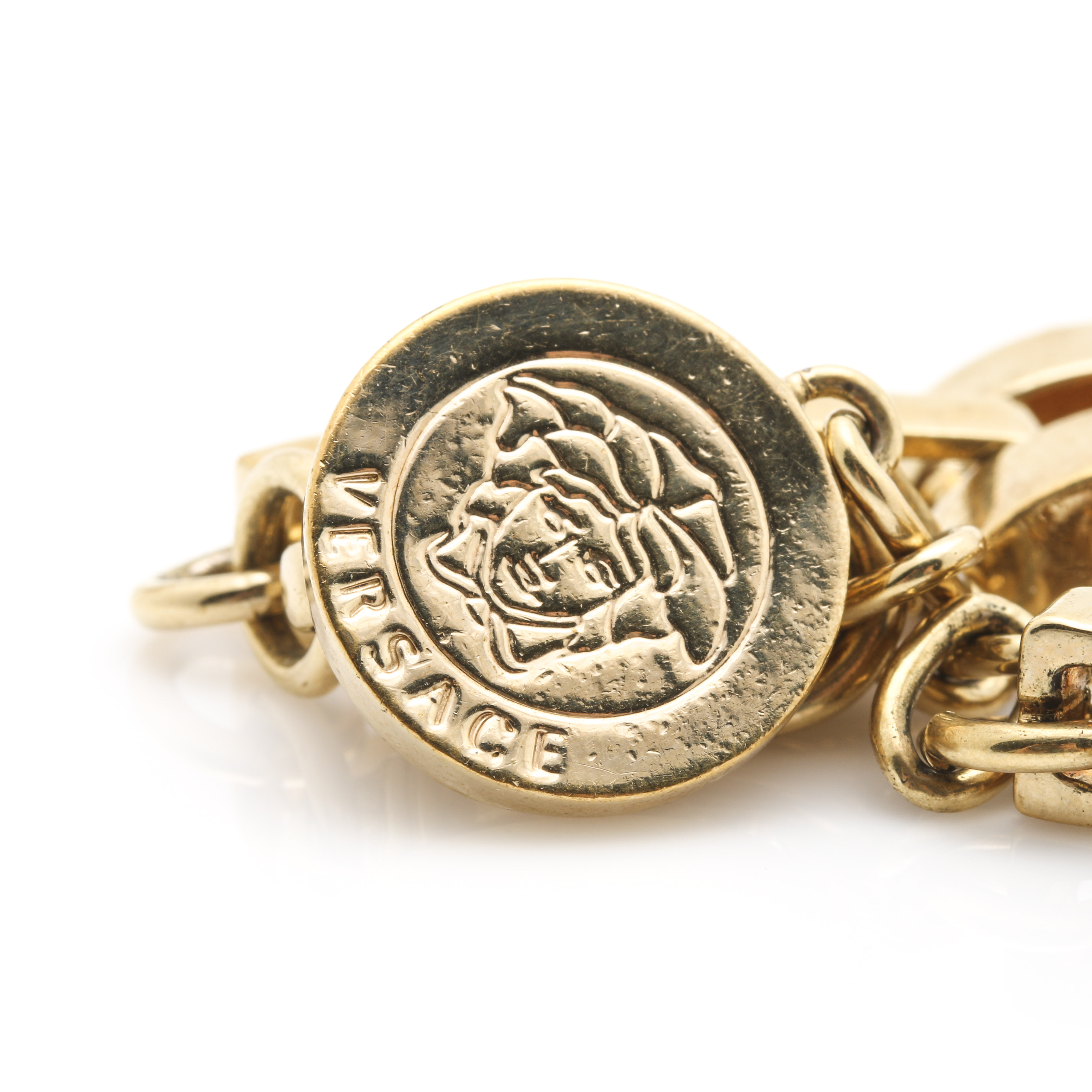 Versace Gold Tone and Glass Demi Parure