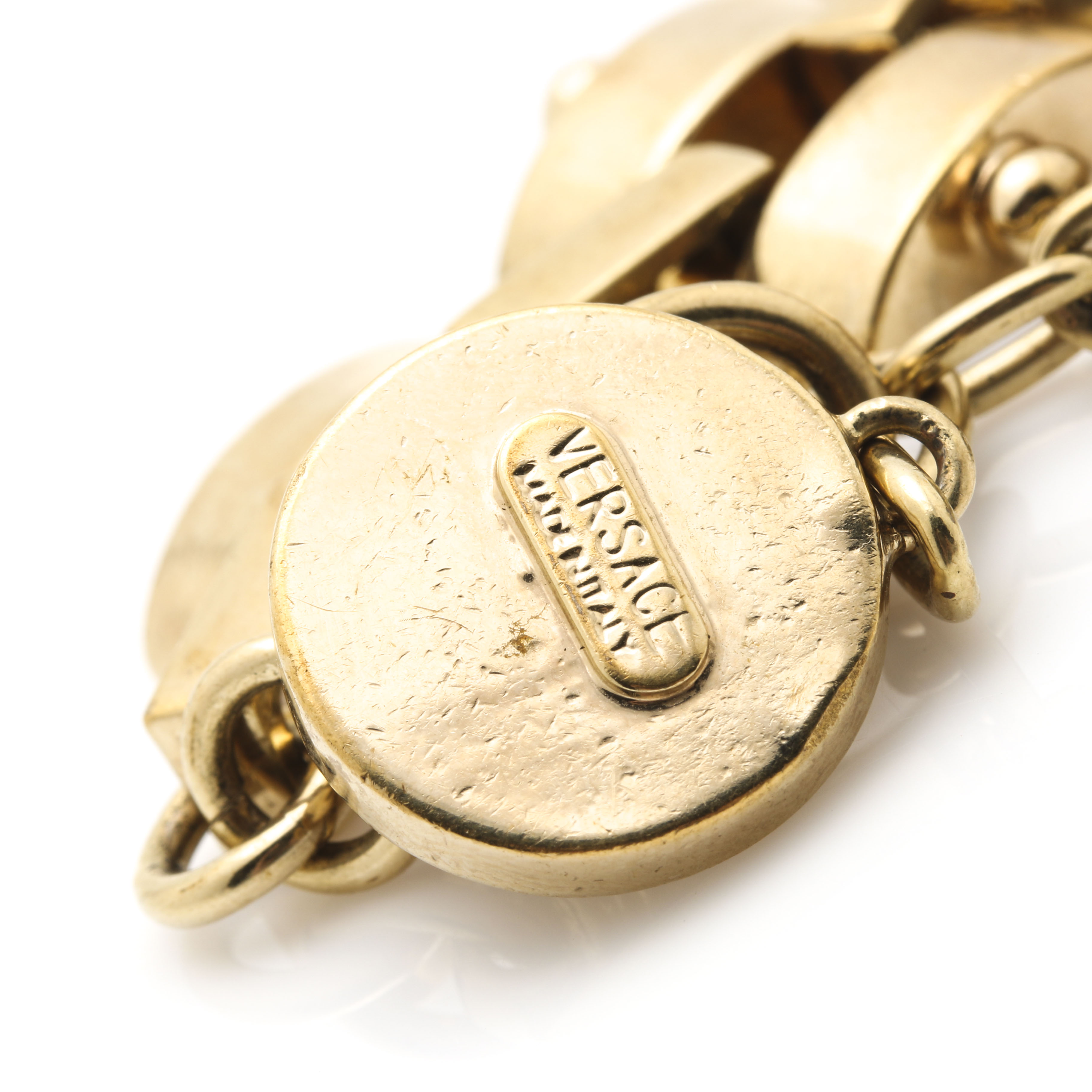 Versace Gold Tone and Glass Demi Parure