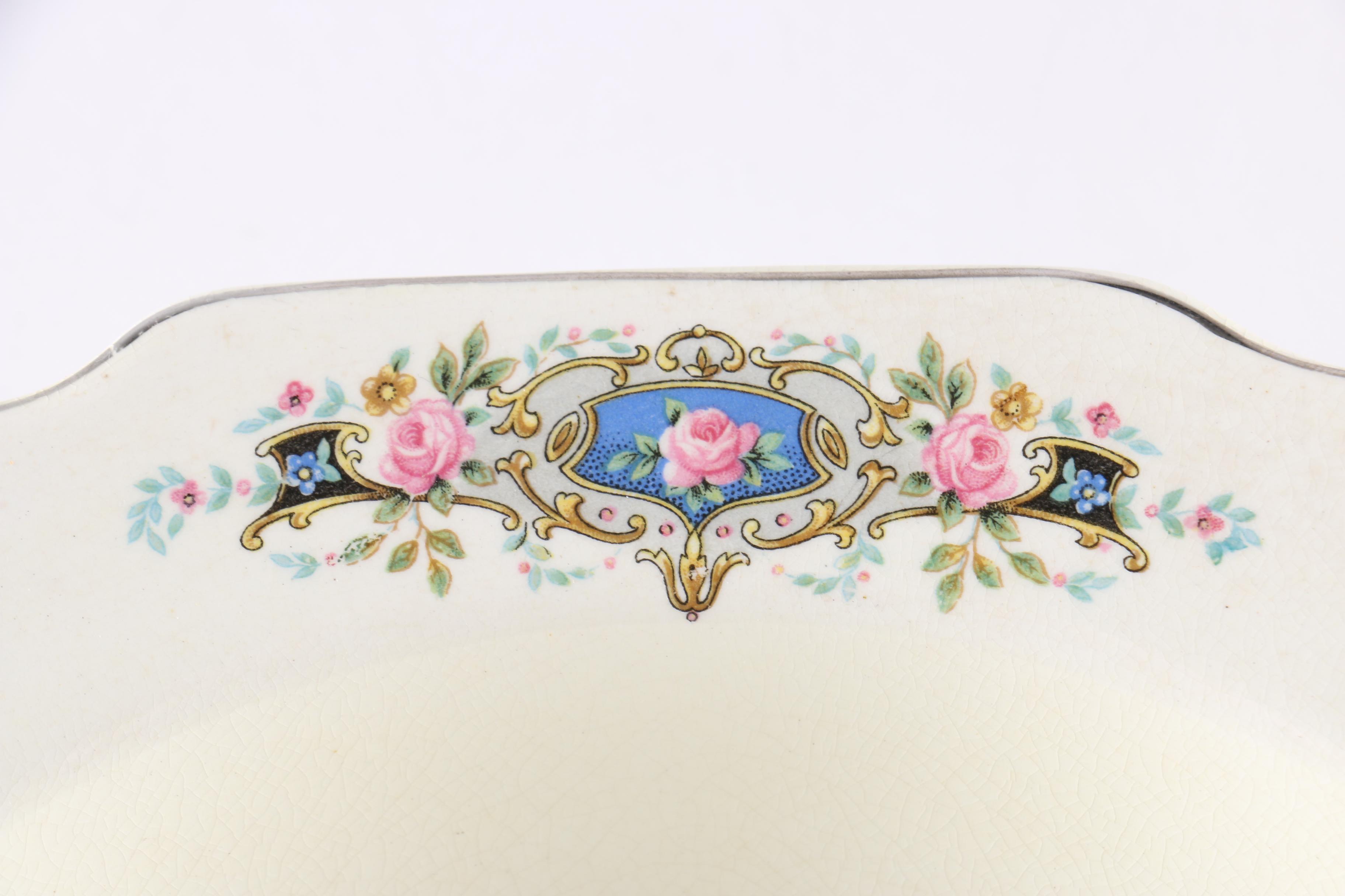 W. S. George Floral Stoneware Cereal Bowl