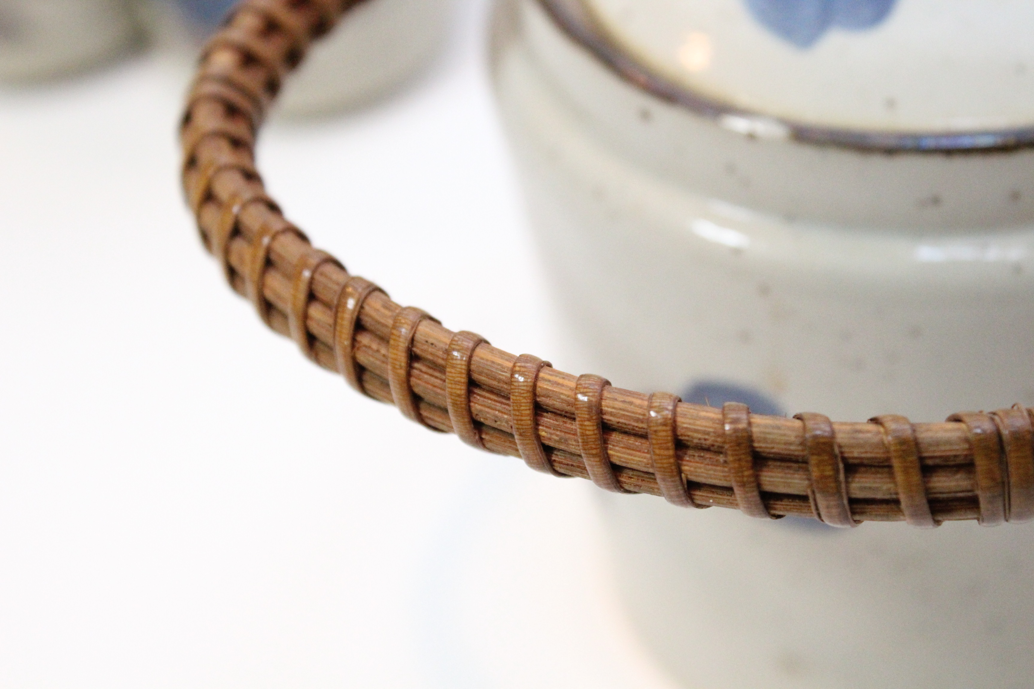 Hand Thrown Floral Asian Tea Set