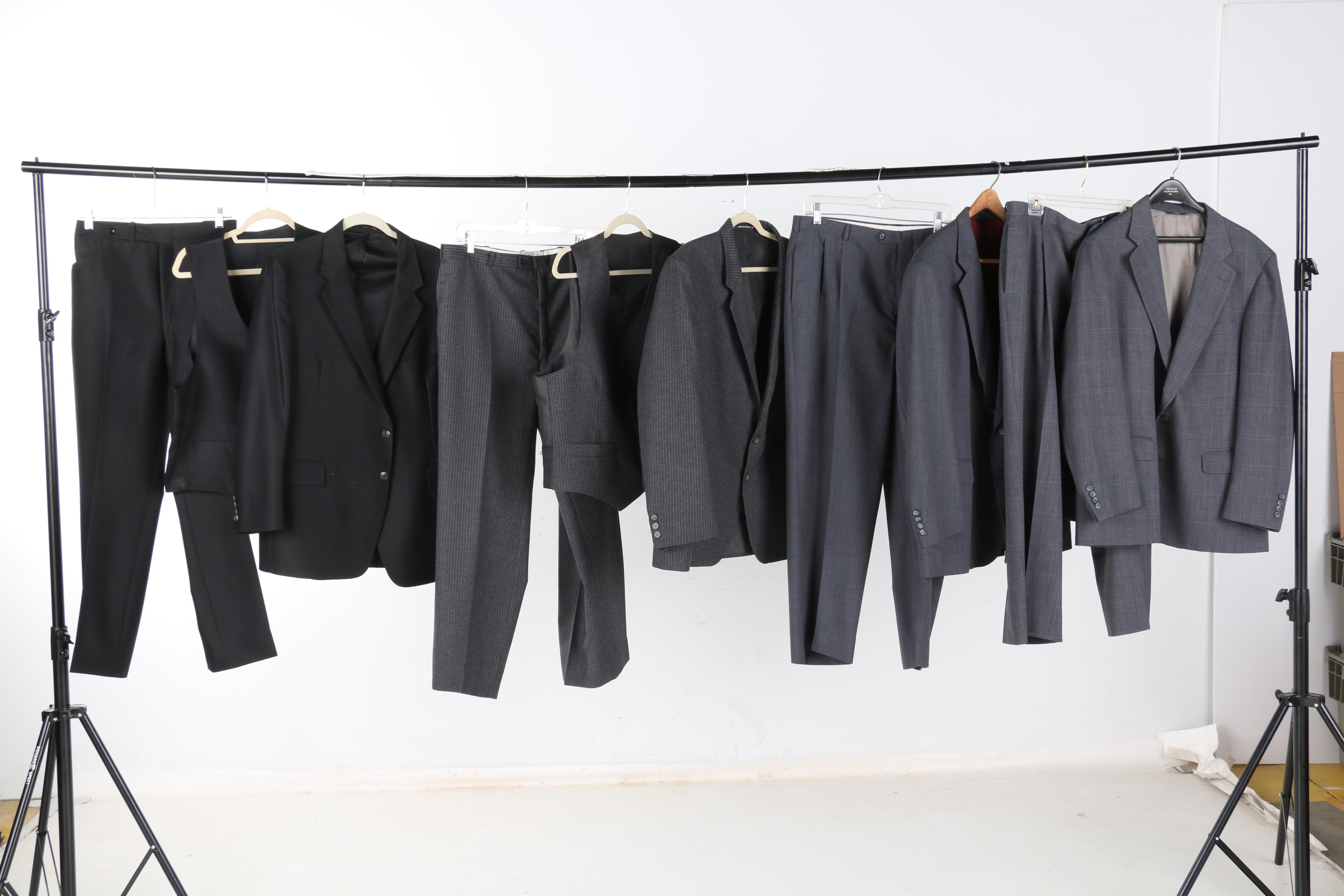 Collection on Men's Suits Featuring Eural Griffe Argent and Cricketeer