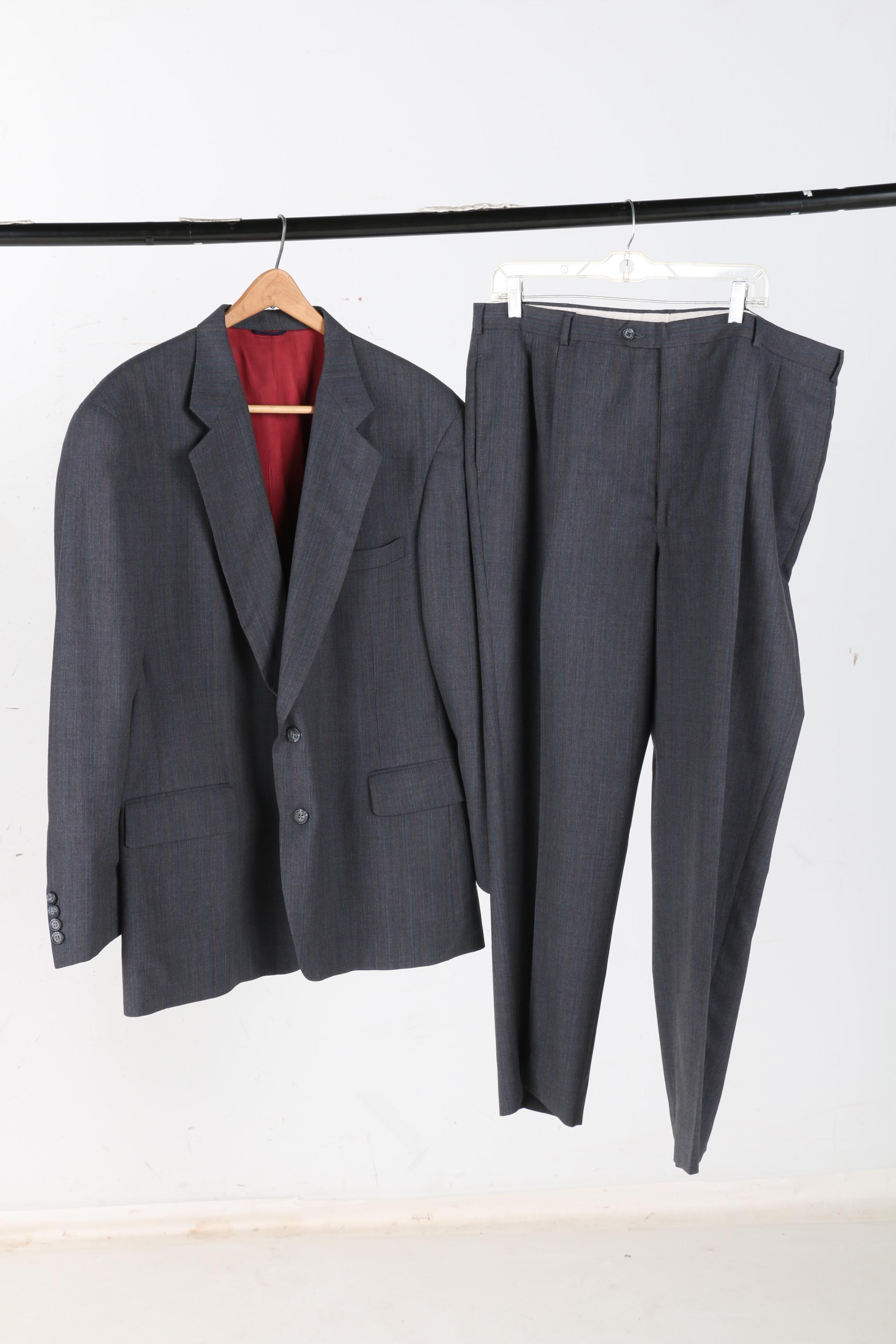 Collection on Men's Suits Featuring Eural Griffe Argent and Cricketeer