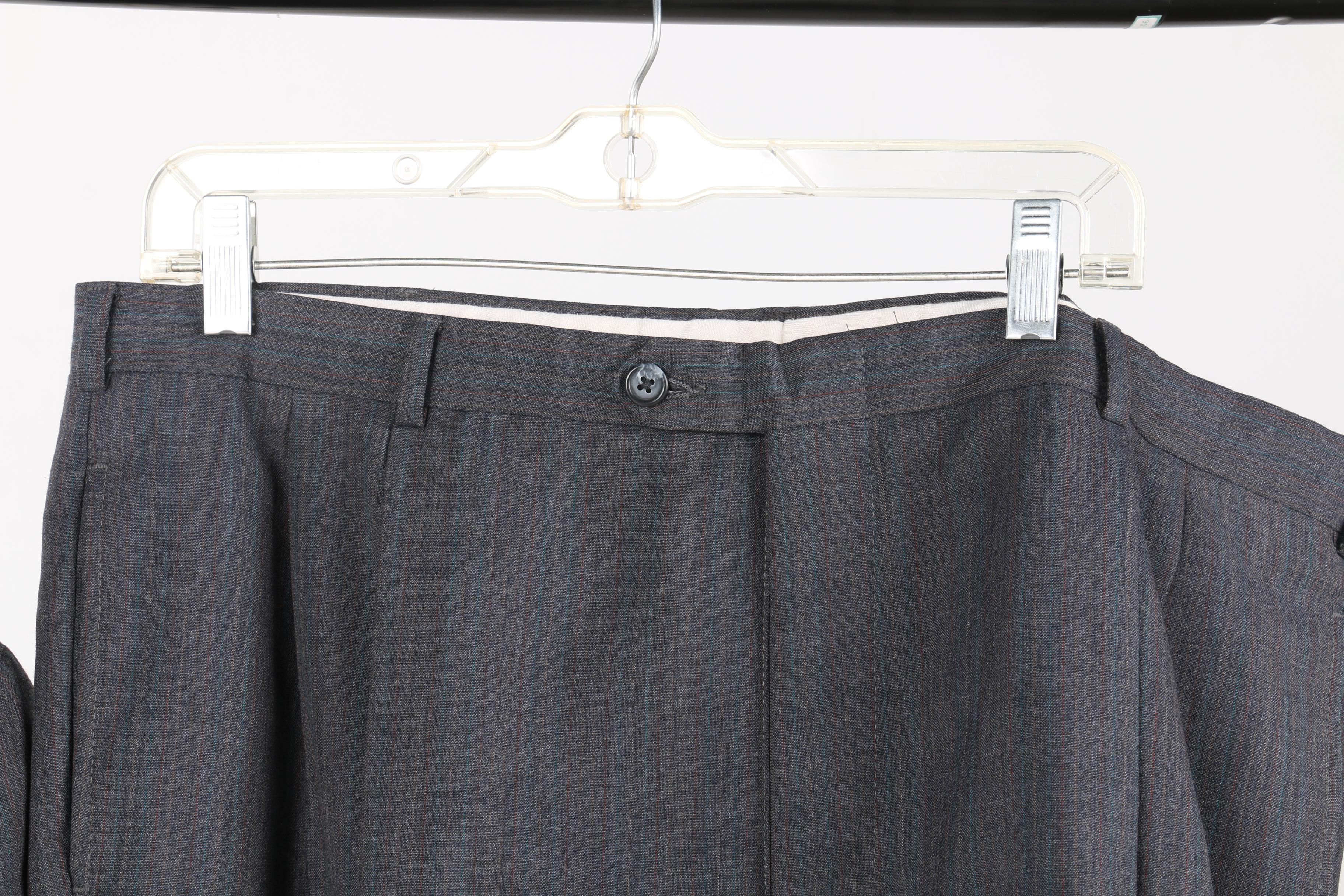 Collection on Men's Suits Featuring Eural Griffe Argent and Cricketeer