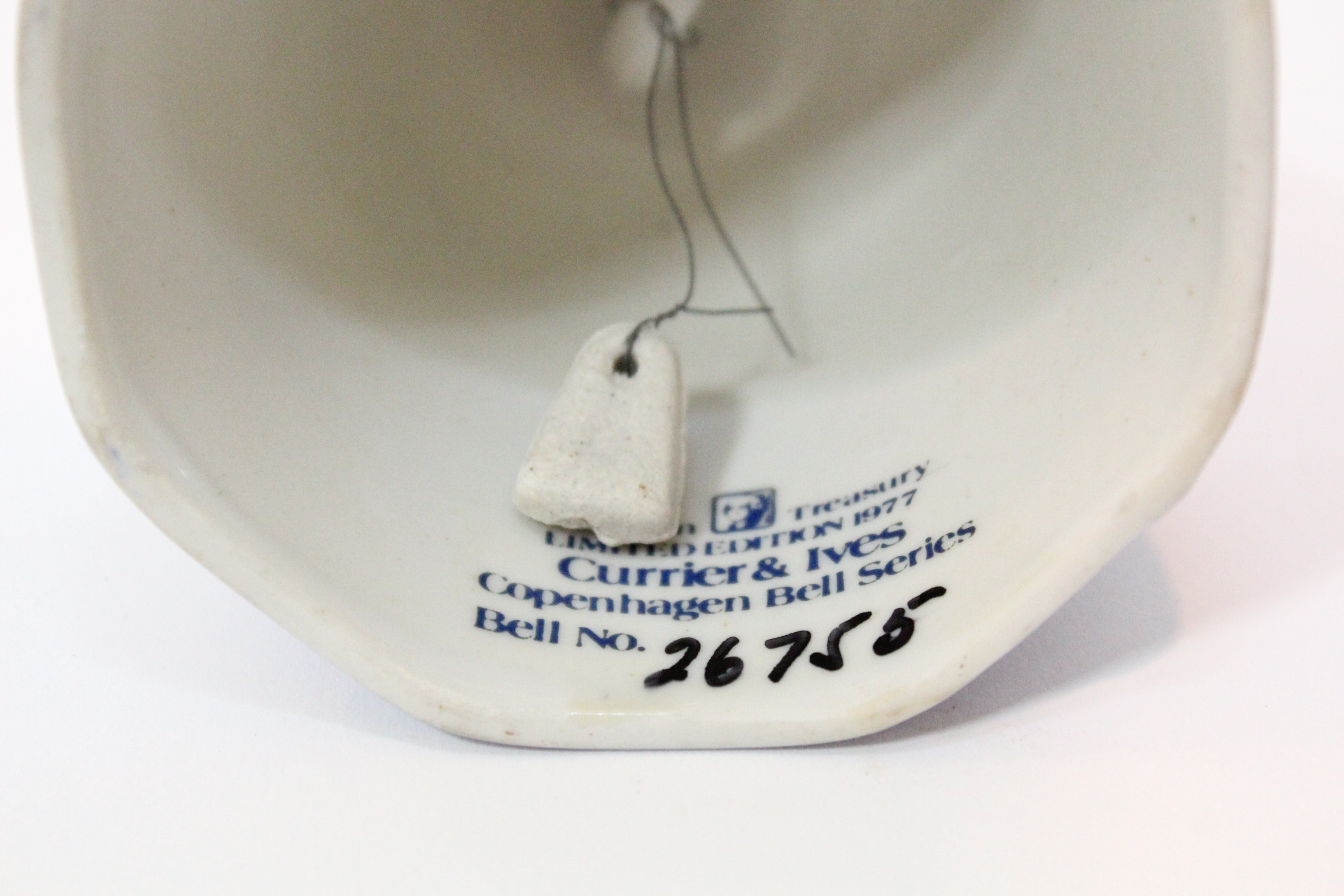 Wedgwood and Limited Edition "Currier & Ives" Copenhagen Bell