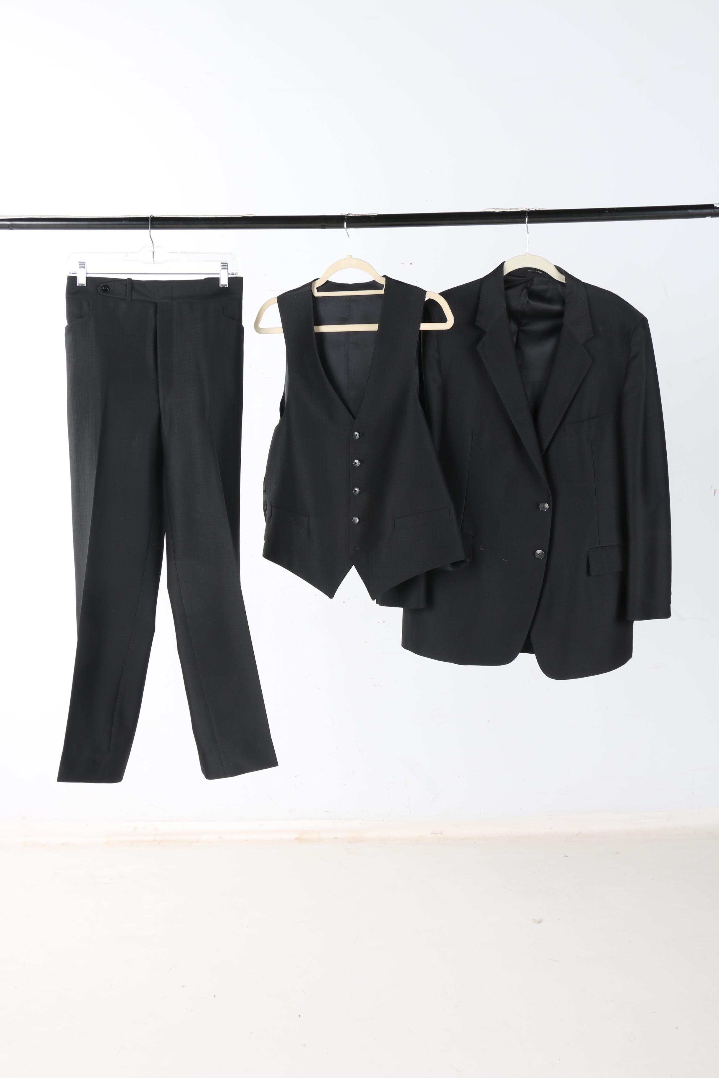 Collection on Men's Suits Featuring Eural Griffe Argent and Cricketeer