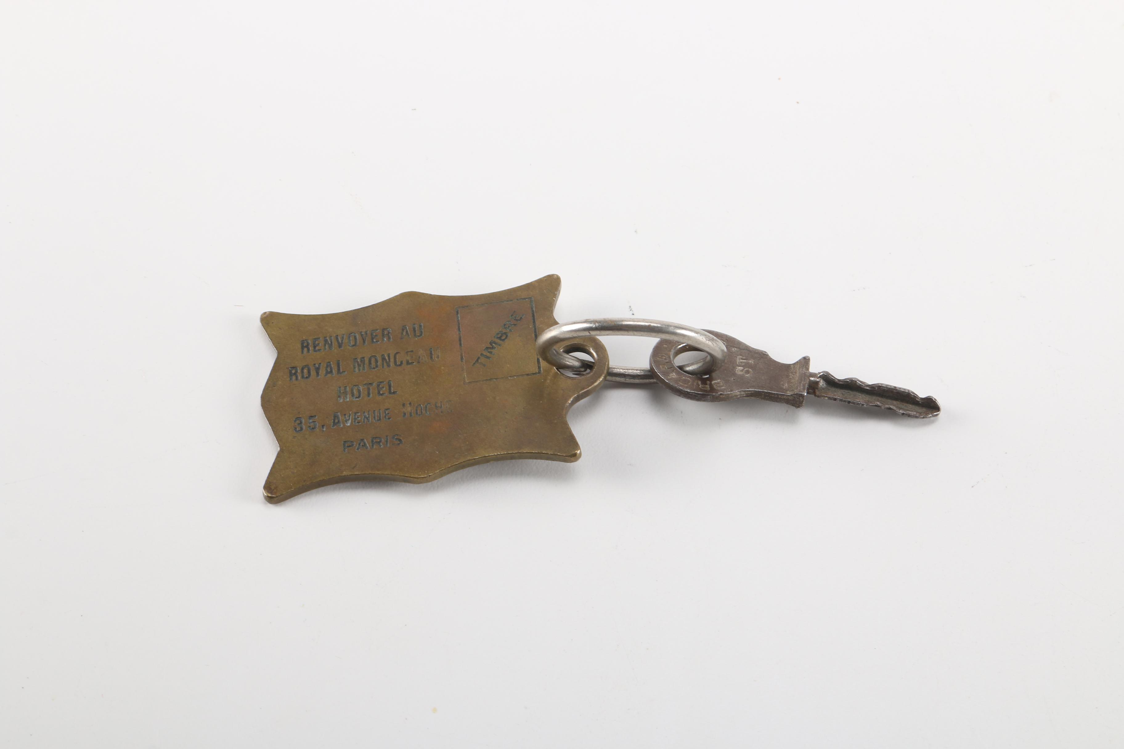 Antique Royal Monceau Key From Paris