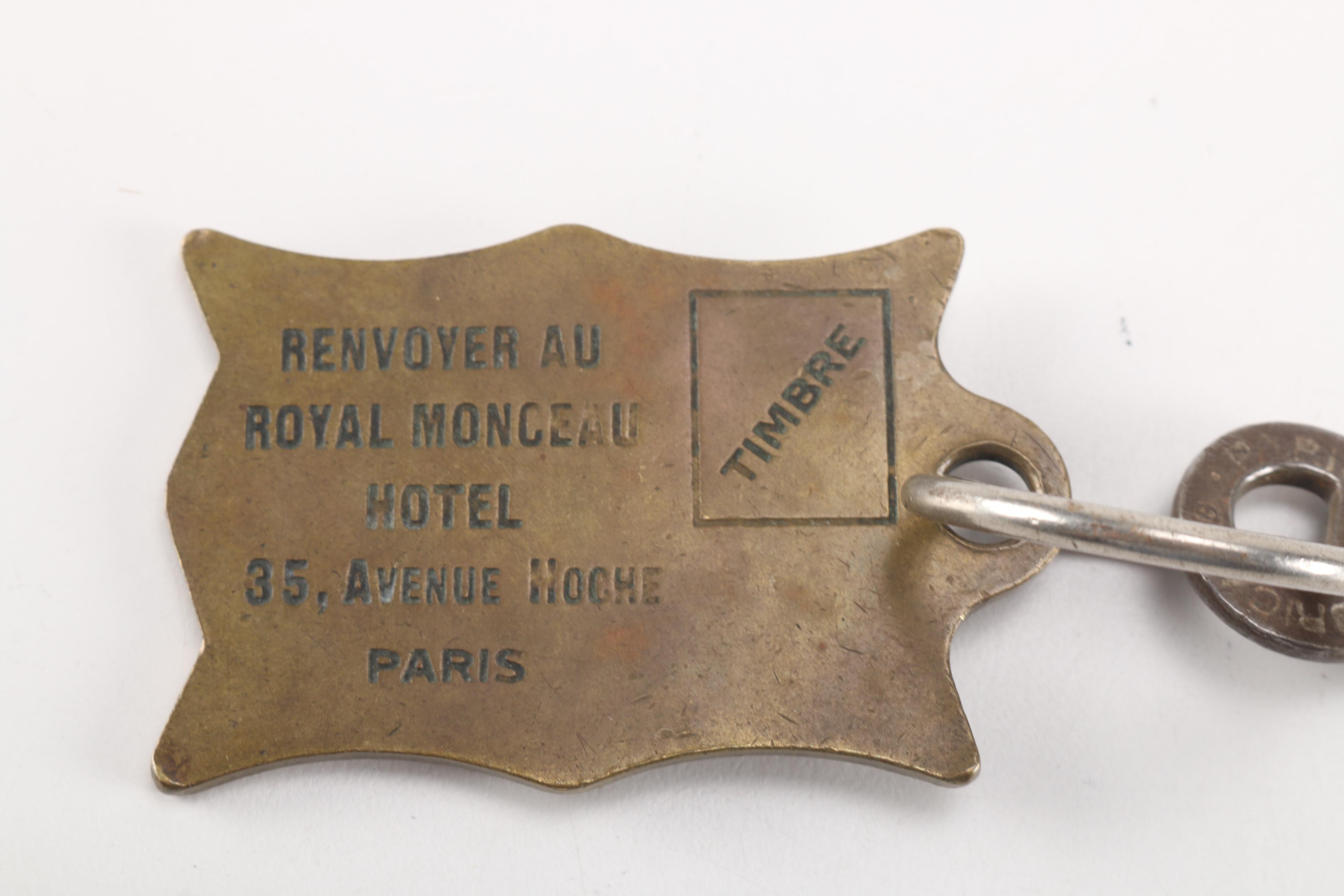 Antique Royal Monceau Key From Paris