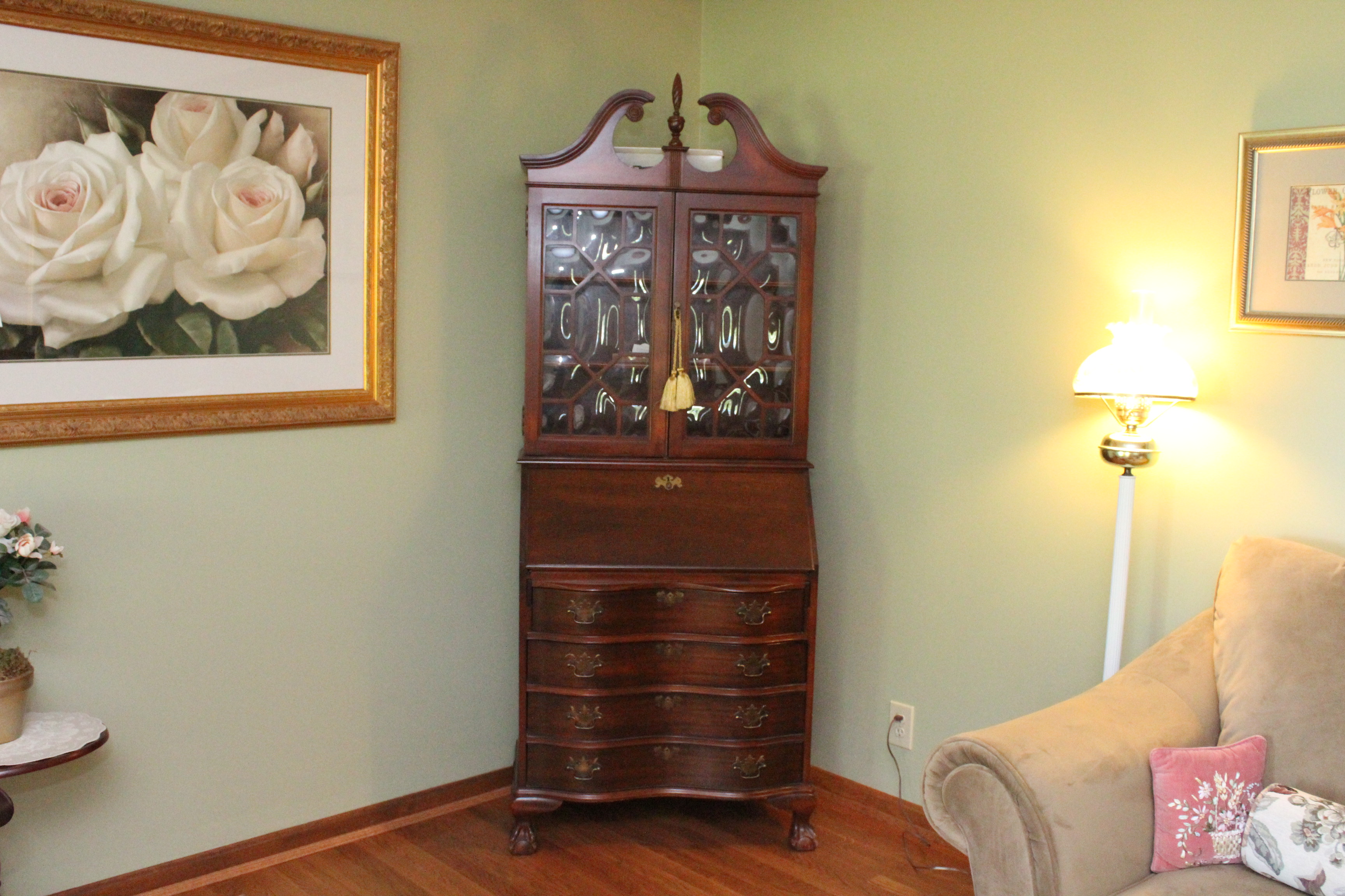 Victorian Style Secretary Desk by Jasper Cabinet