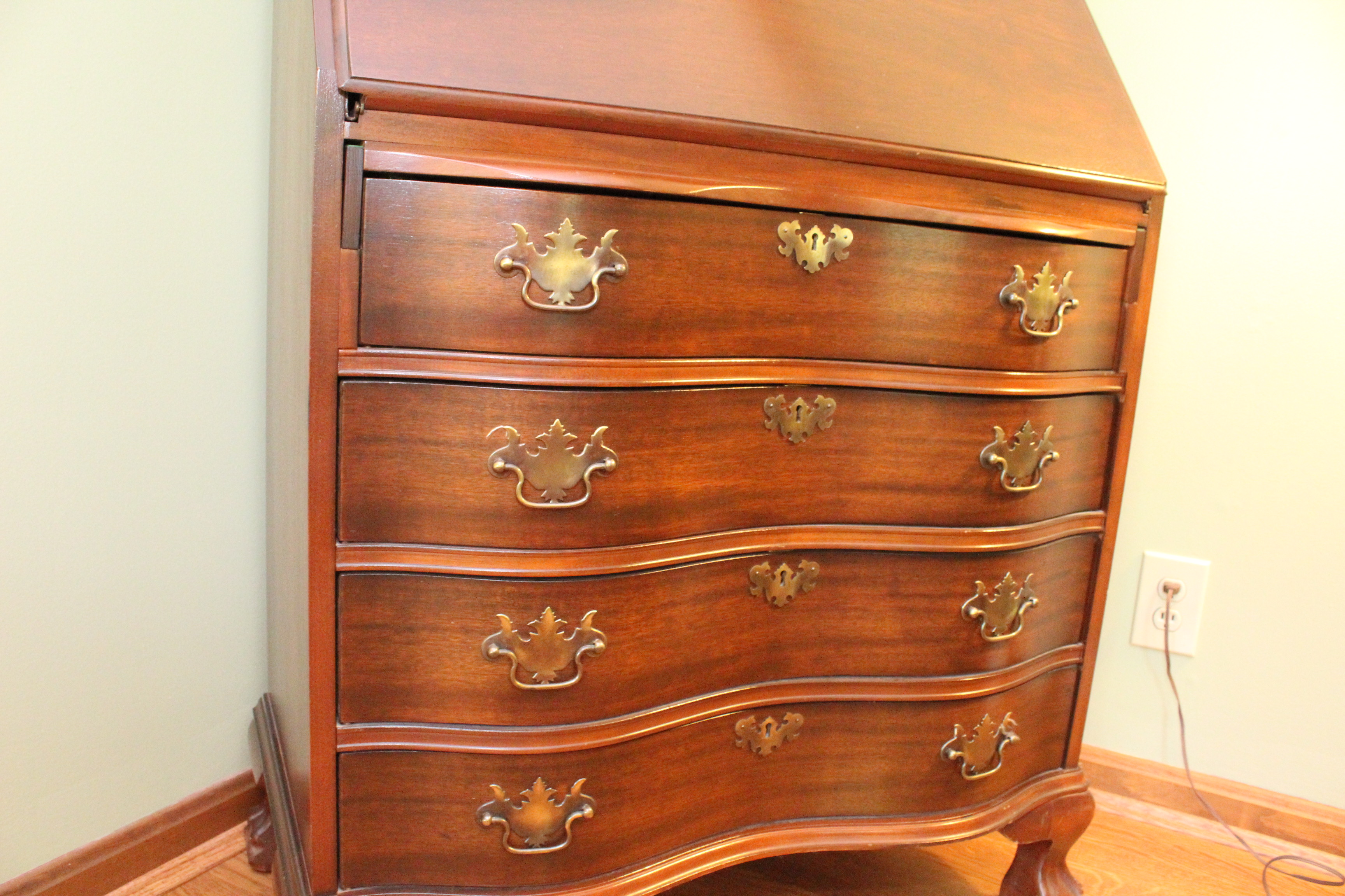 Victorian Style Secretary Desk by Jasper Cabinet
