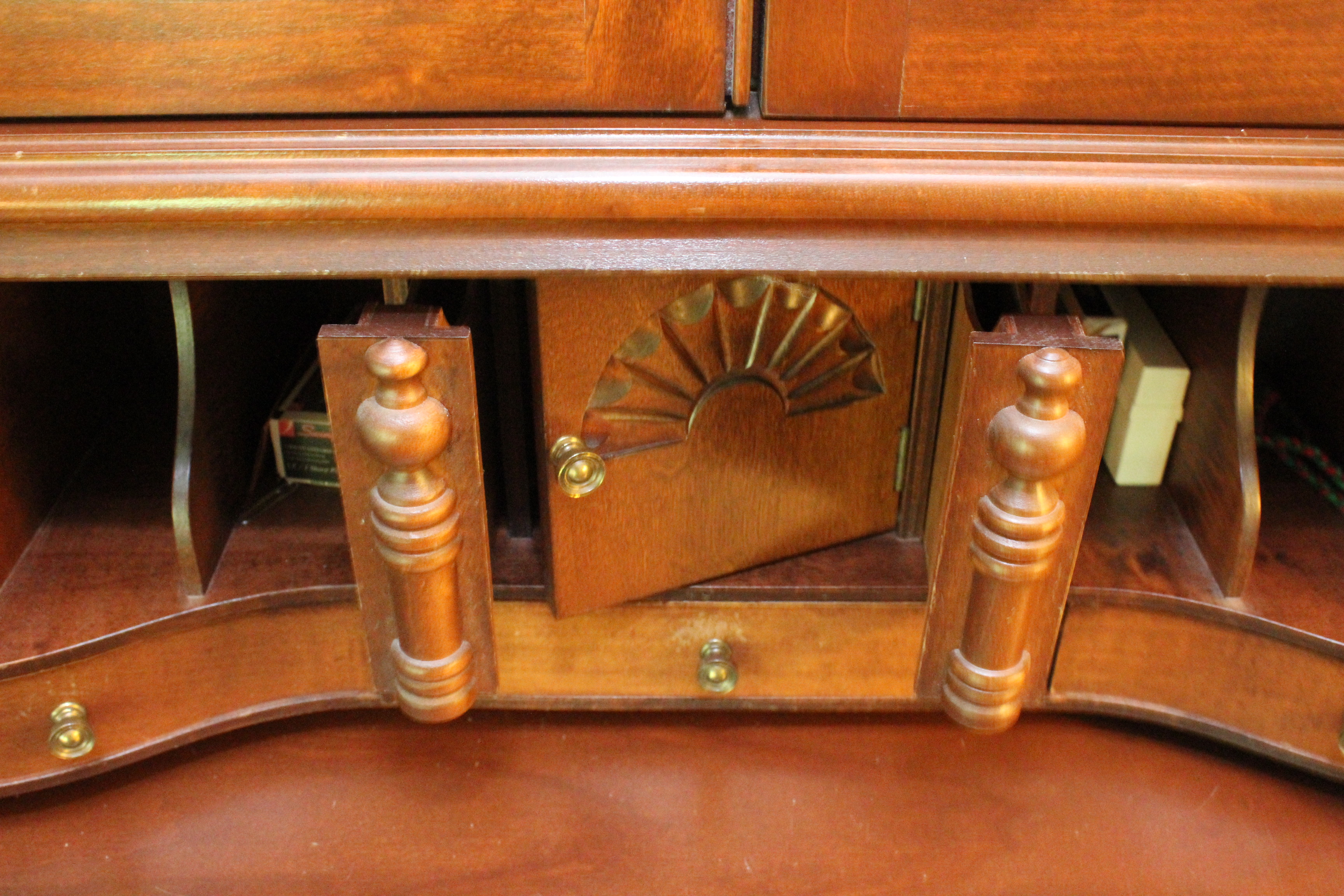 Victorian Style Secretary Desk by Jasper Cabinet