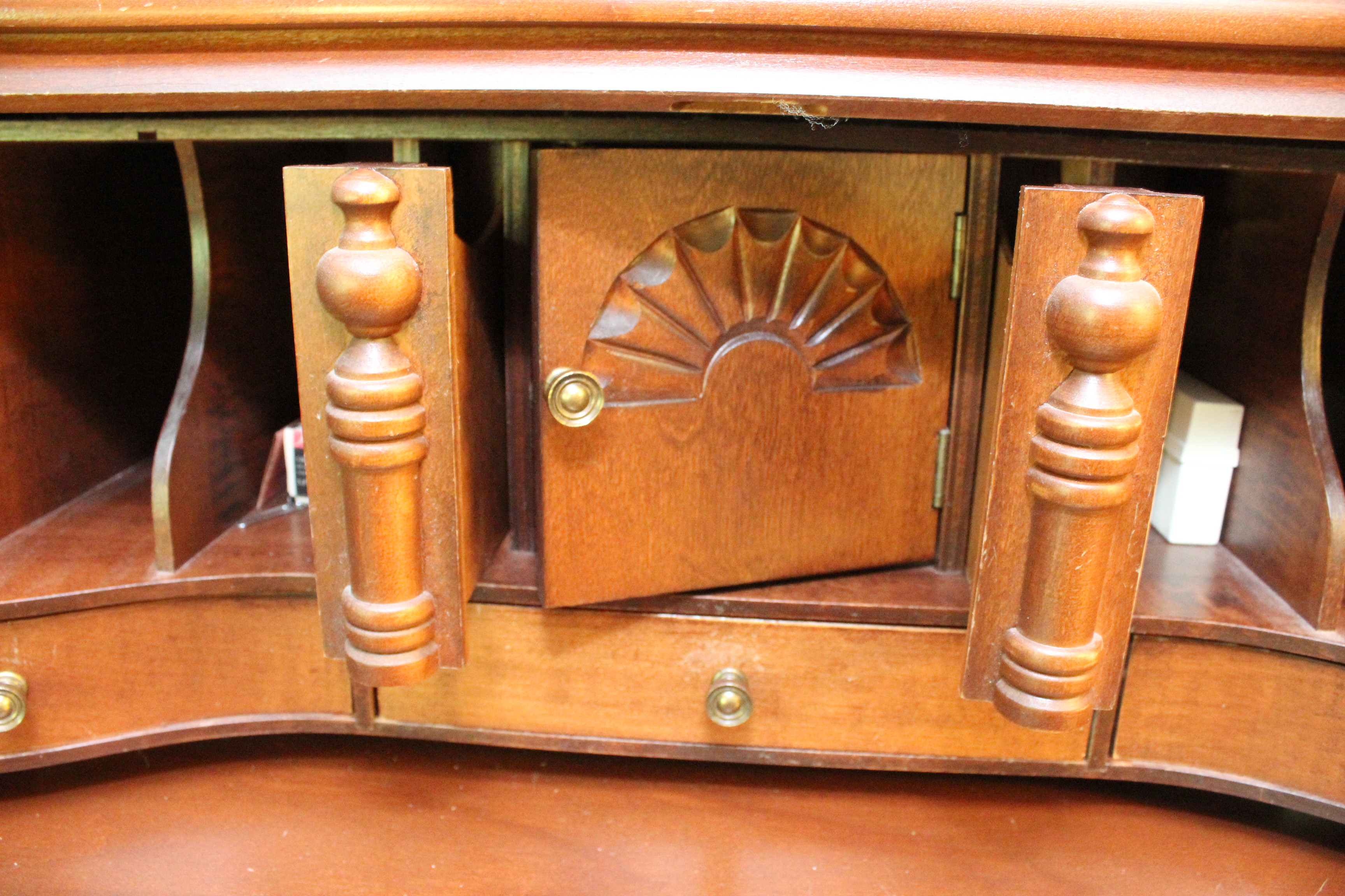 Victorian Style Secretary Desk by Jasper Cabinet