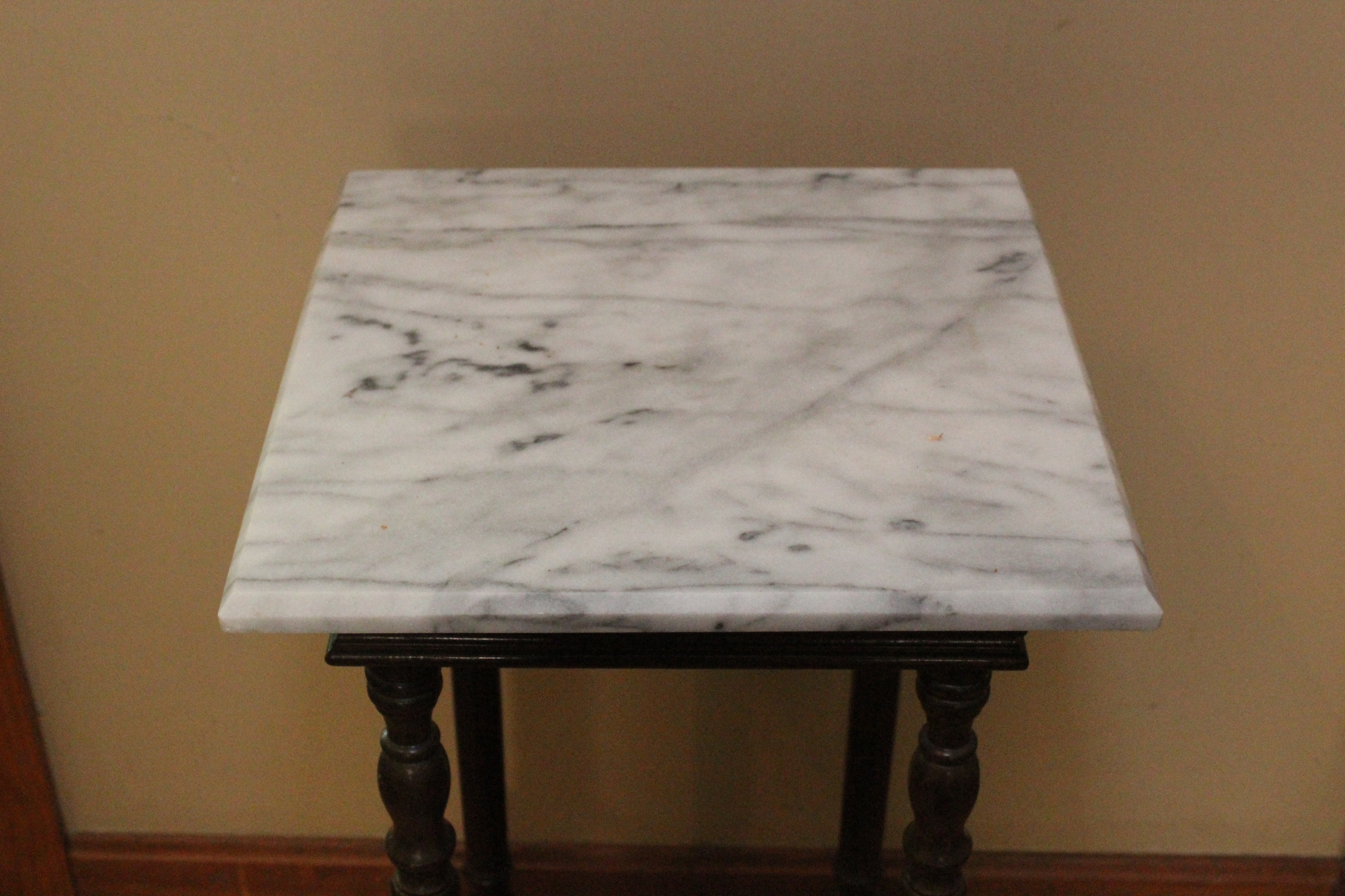 Faux Marble Side Table