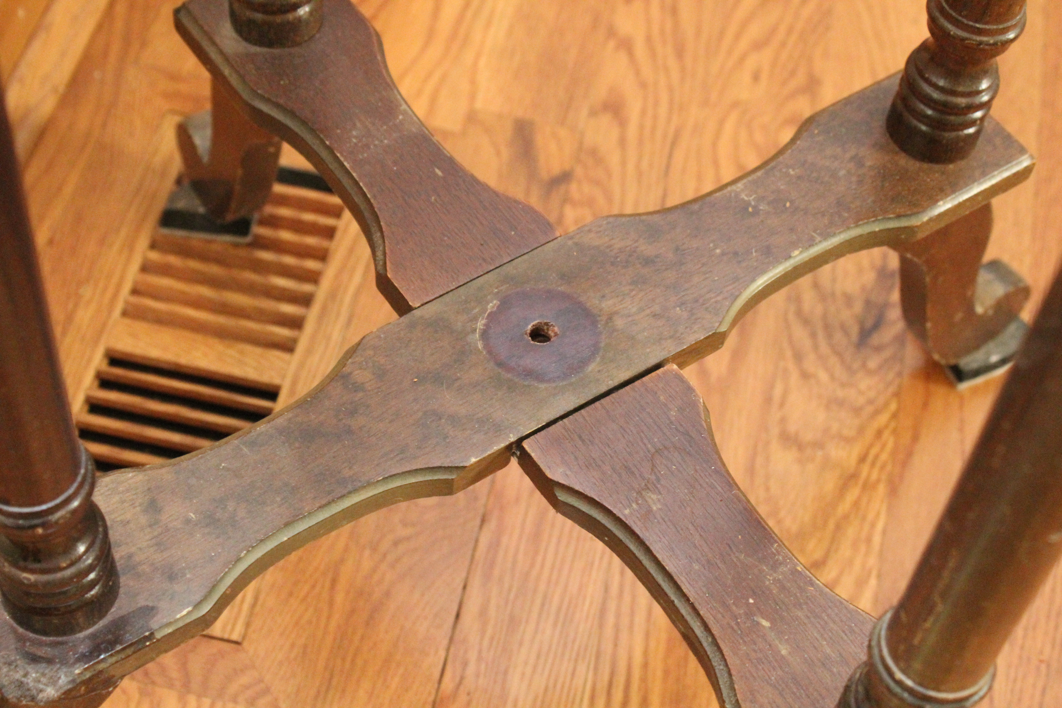 Faux Marble Side Table