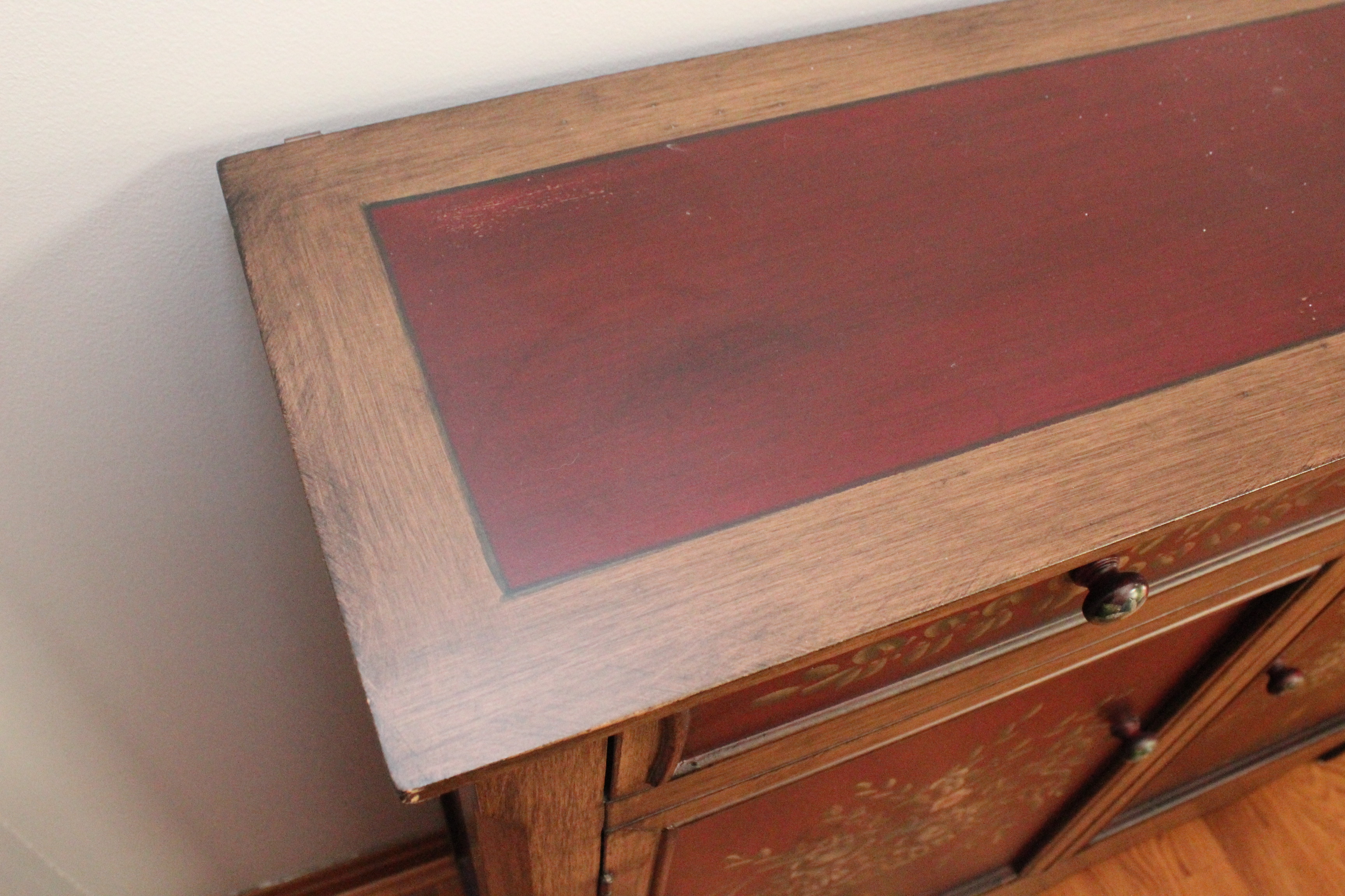 Floral Motif Console Table