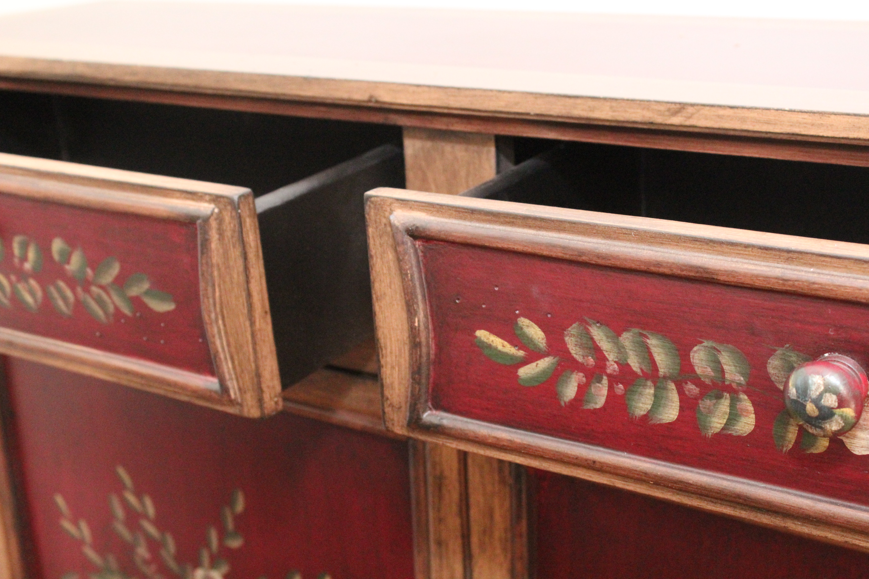 Floral Motif Console Table