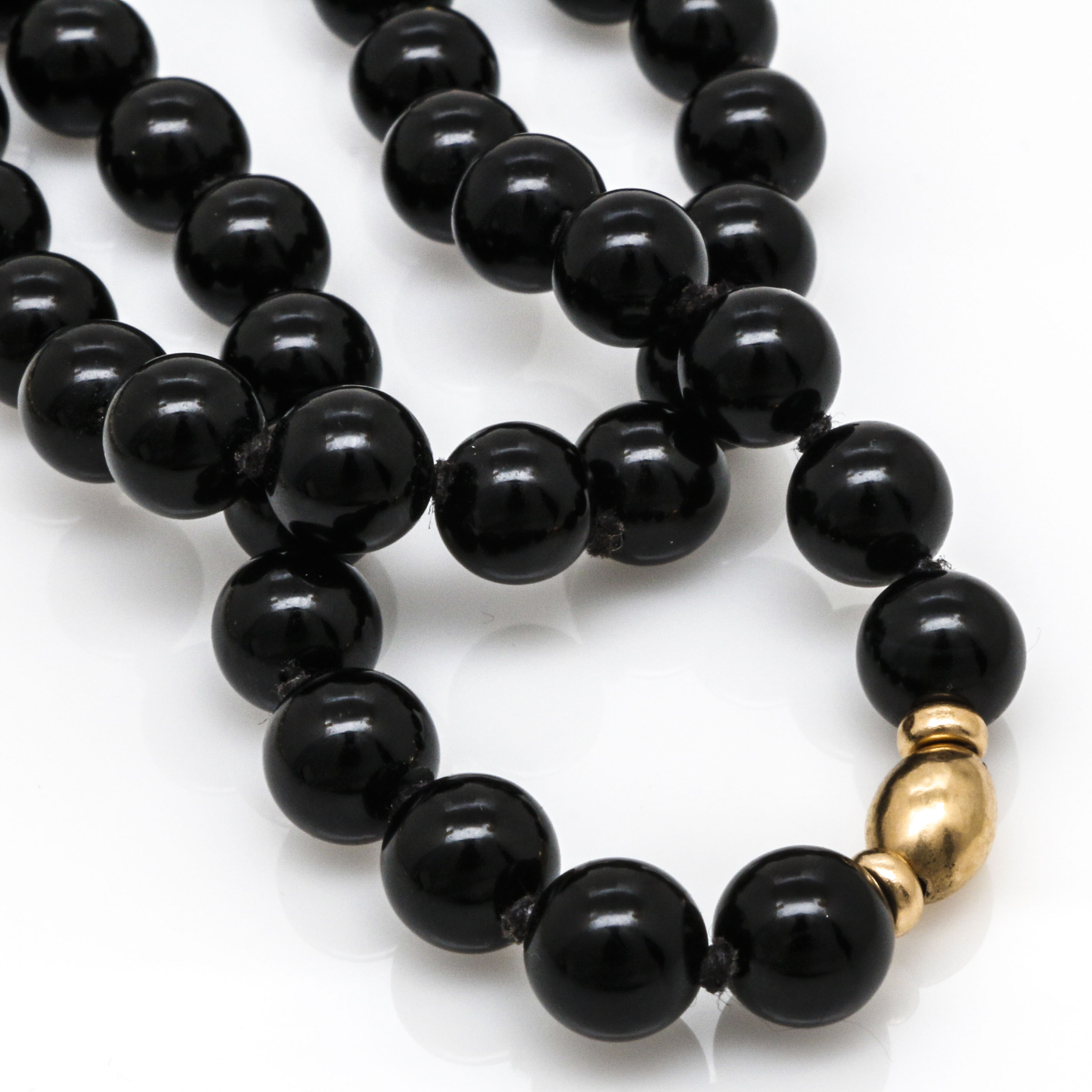 14K Yellow Gold Beaded Necklace and Bracelets