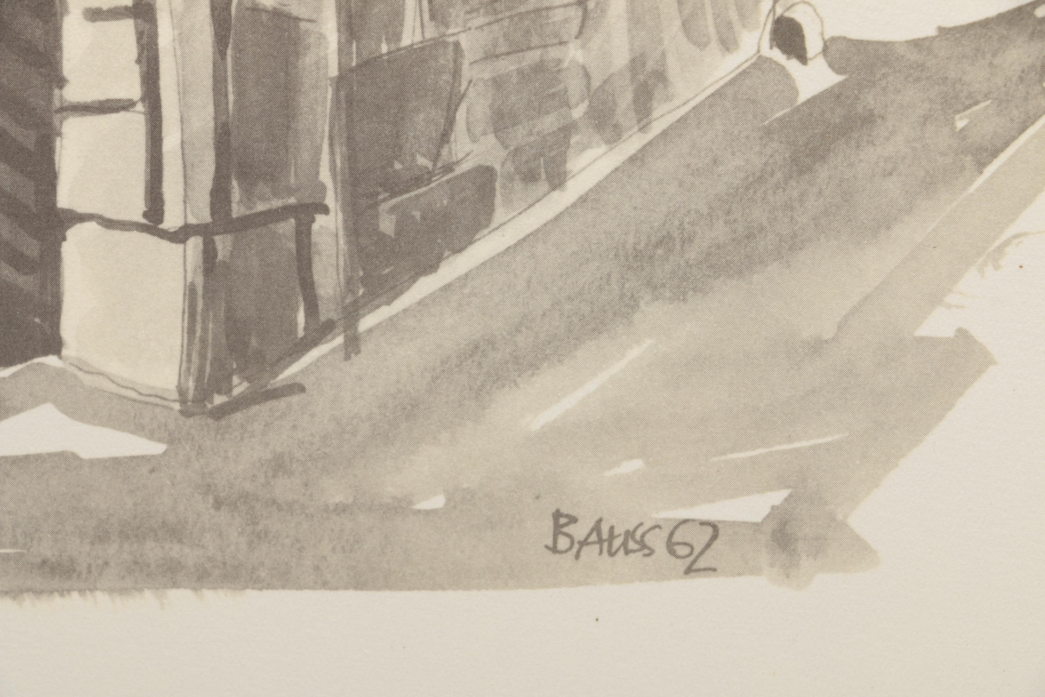 Martin Bauss Offset Lithographs of Historic Sites in Büdingen, Germany