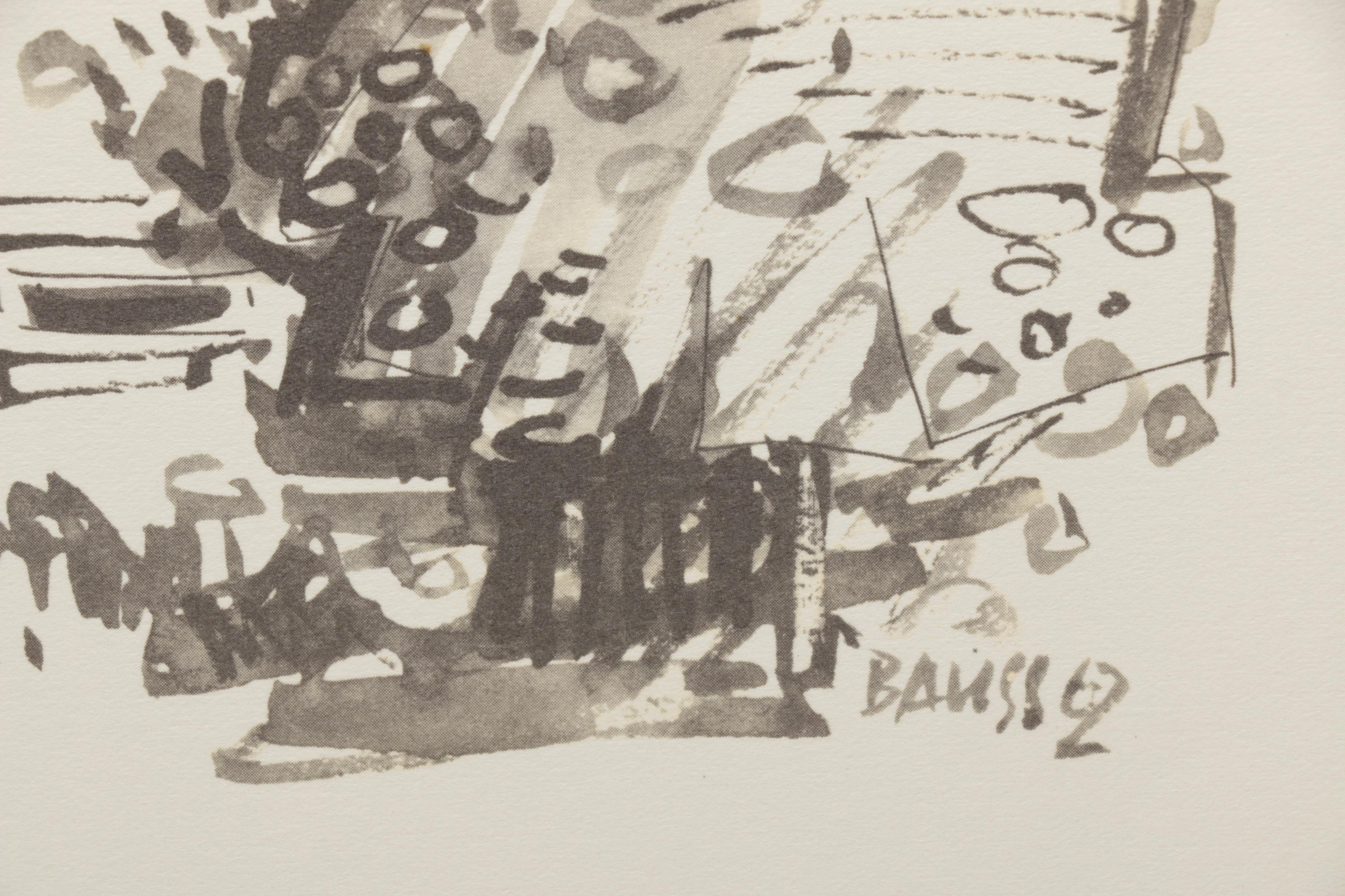 Martin Bauss Offset Lithographs of Historic Sites in Büdingen, Germany