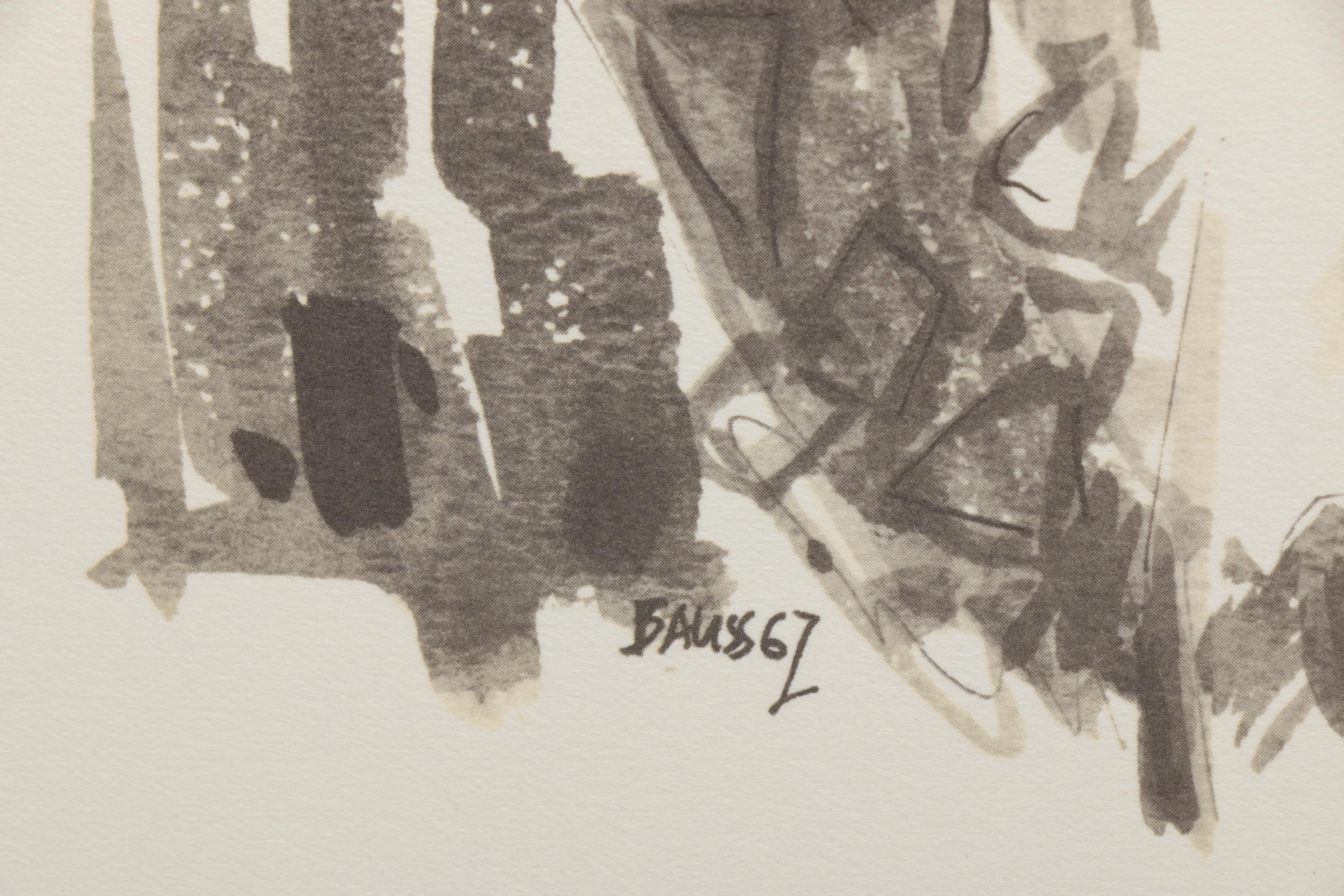 Martin Bauss Offset Lithographs of Historic Sites in Büdingen, Germany