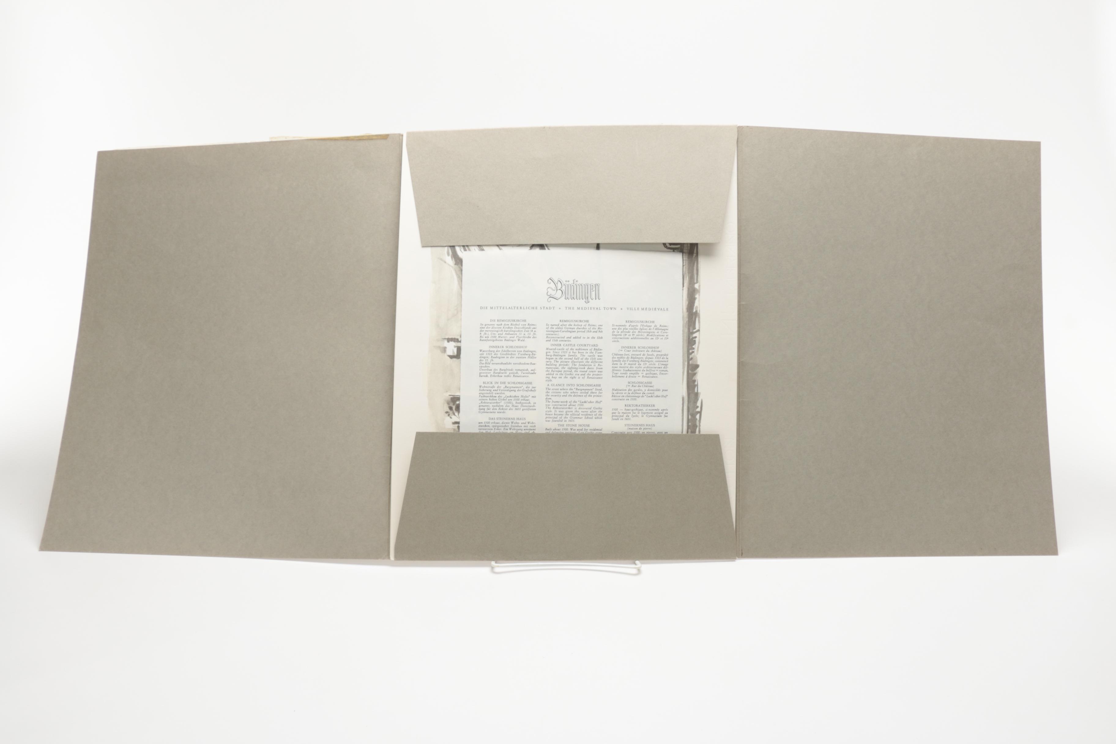 Martin Bauss Offset Lithographs of Historic Sites in Büdingen, Germany