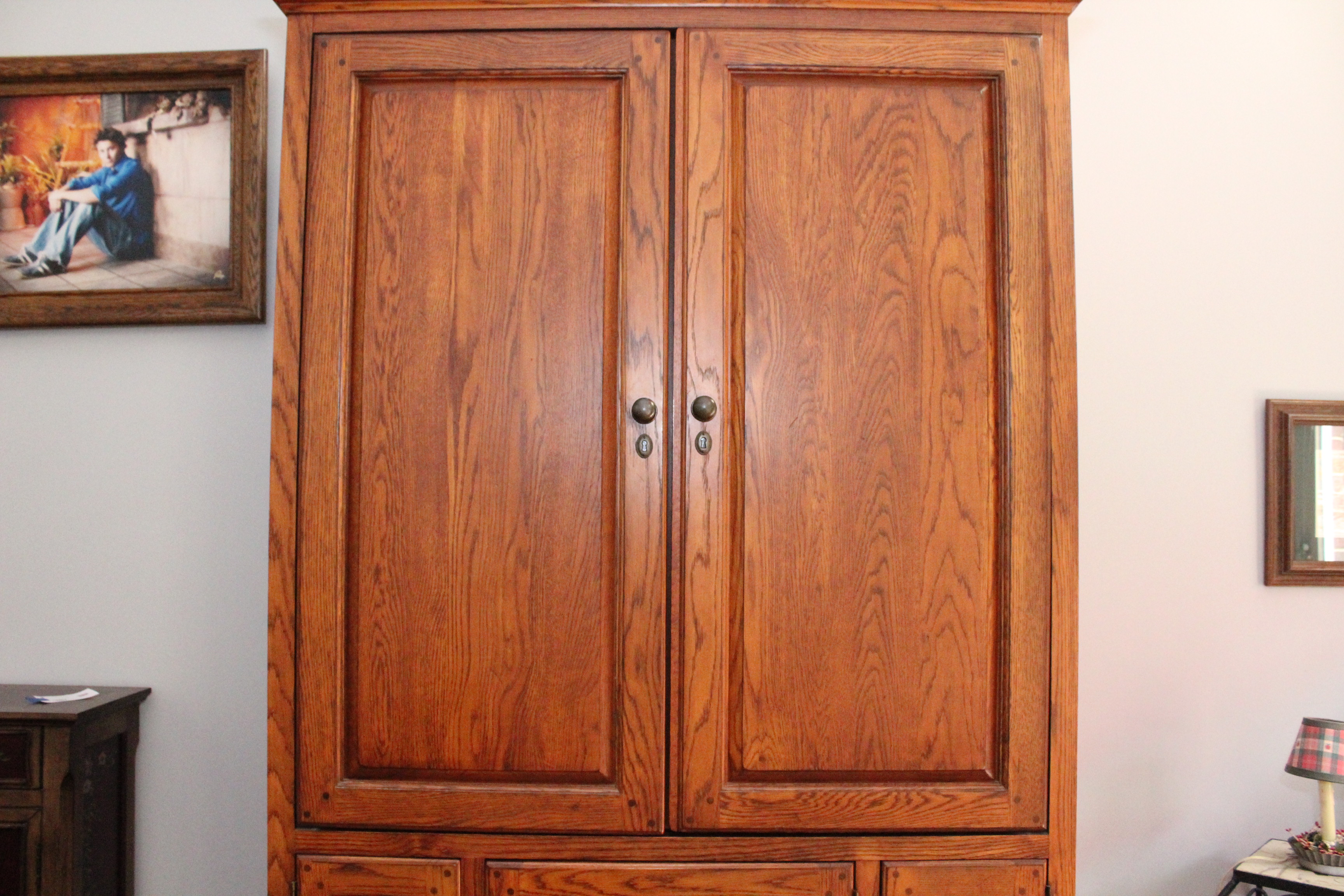 Wooden Media Center Cabinet
