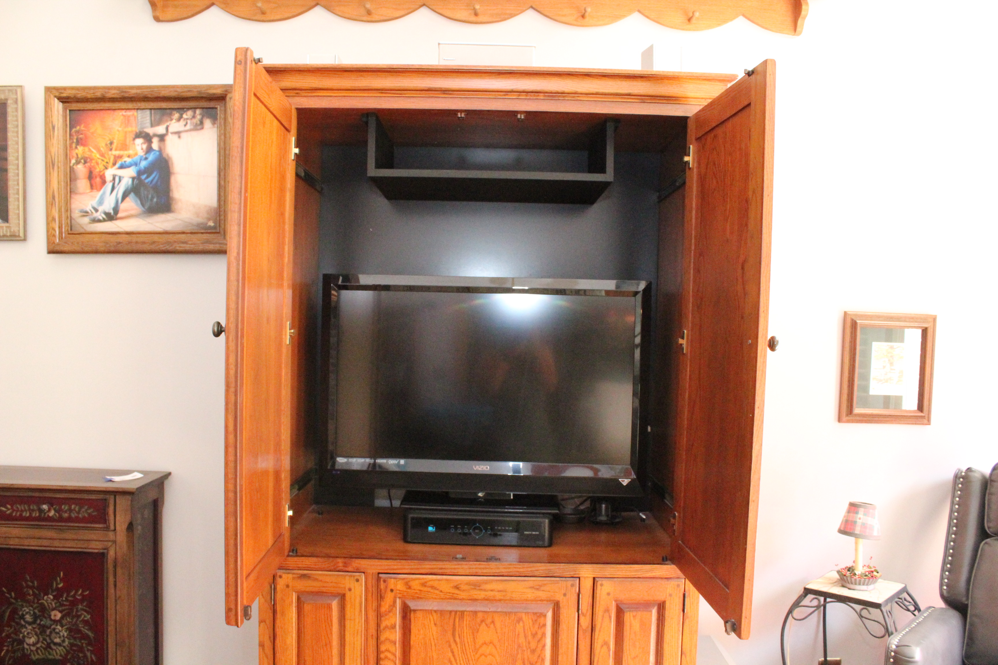 Wooden Media Center Cabinet
