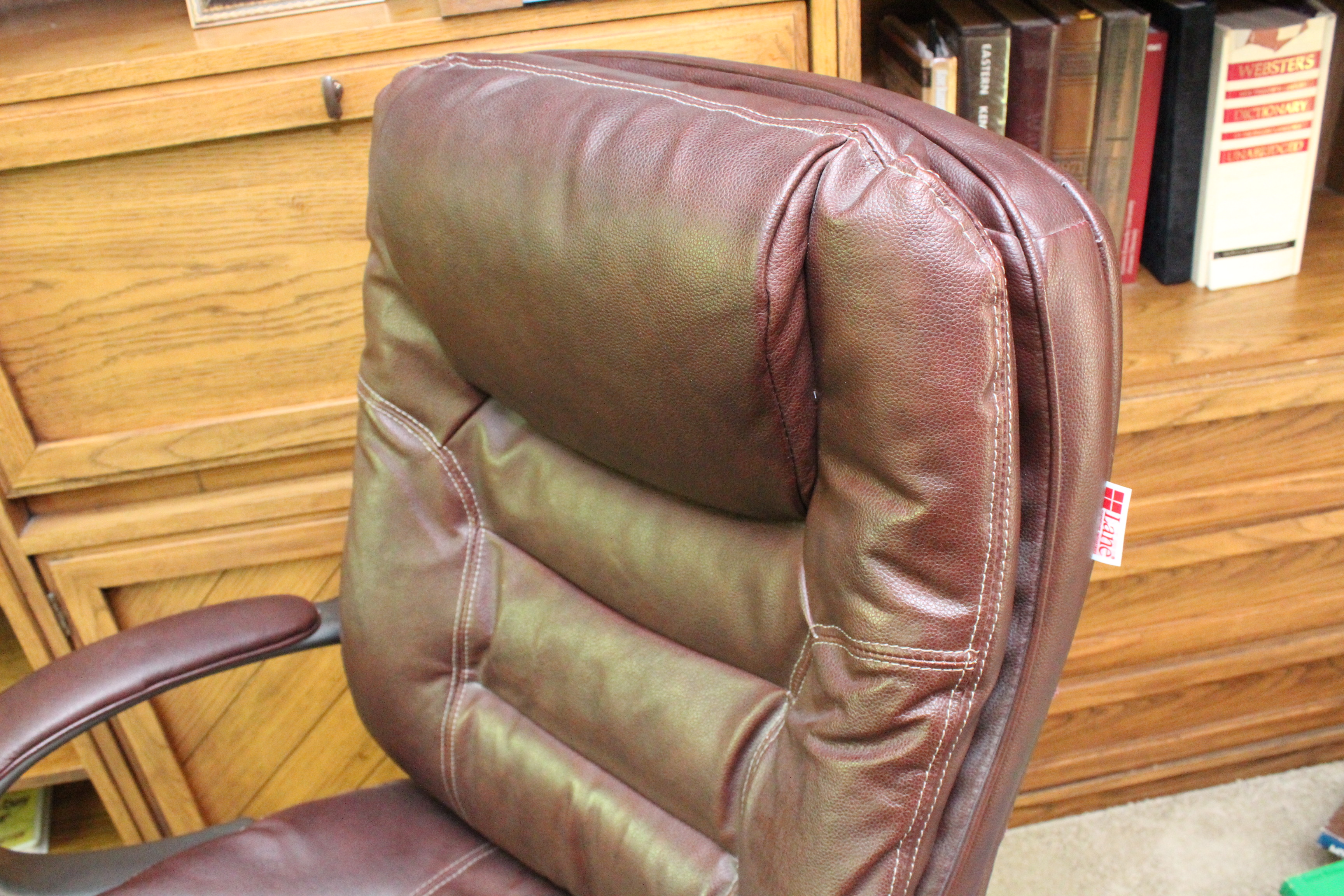 Dark Brown Leather Office Chair by Lane